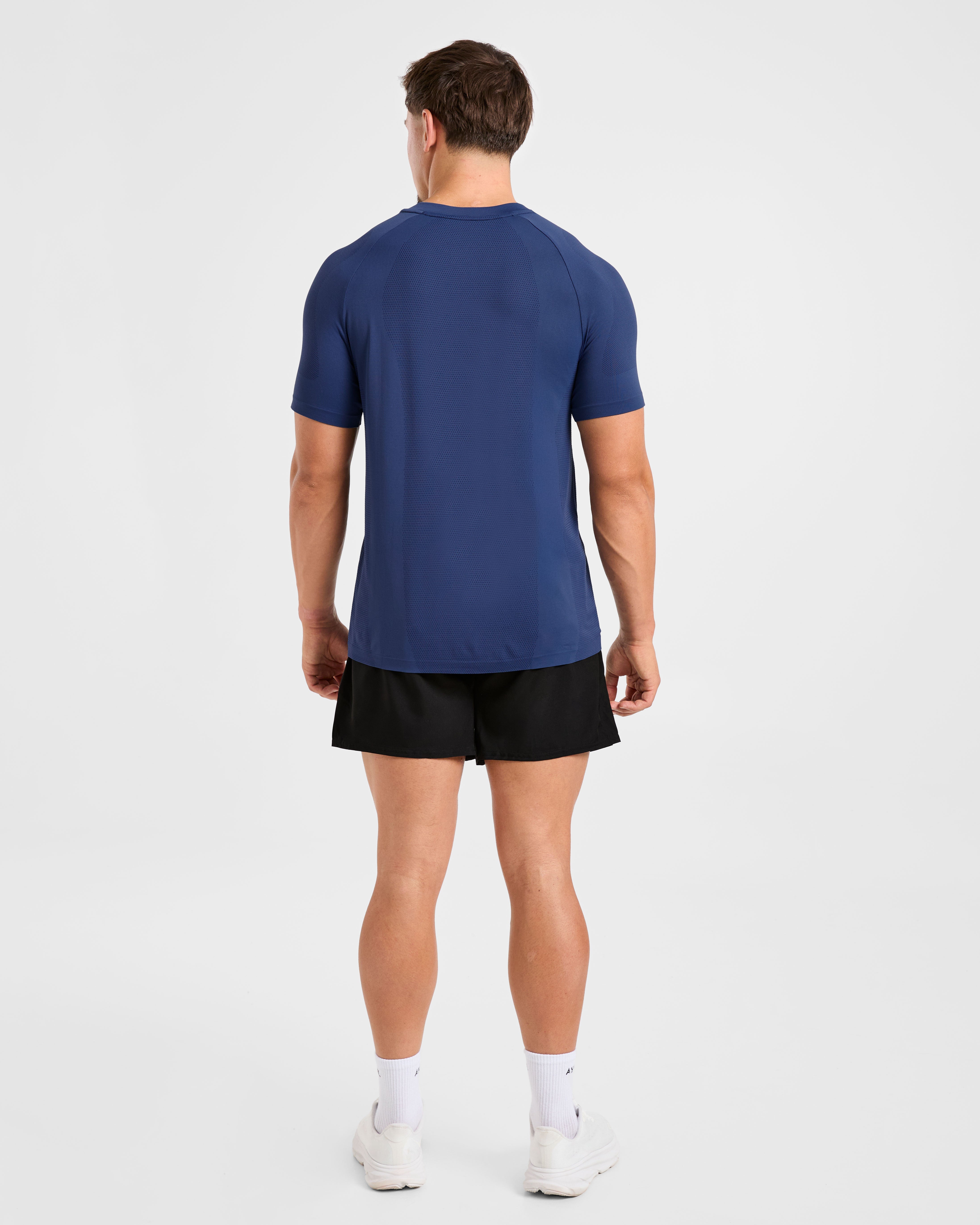 Attain Seamless T Shirt - Dusky Navy