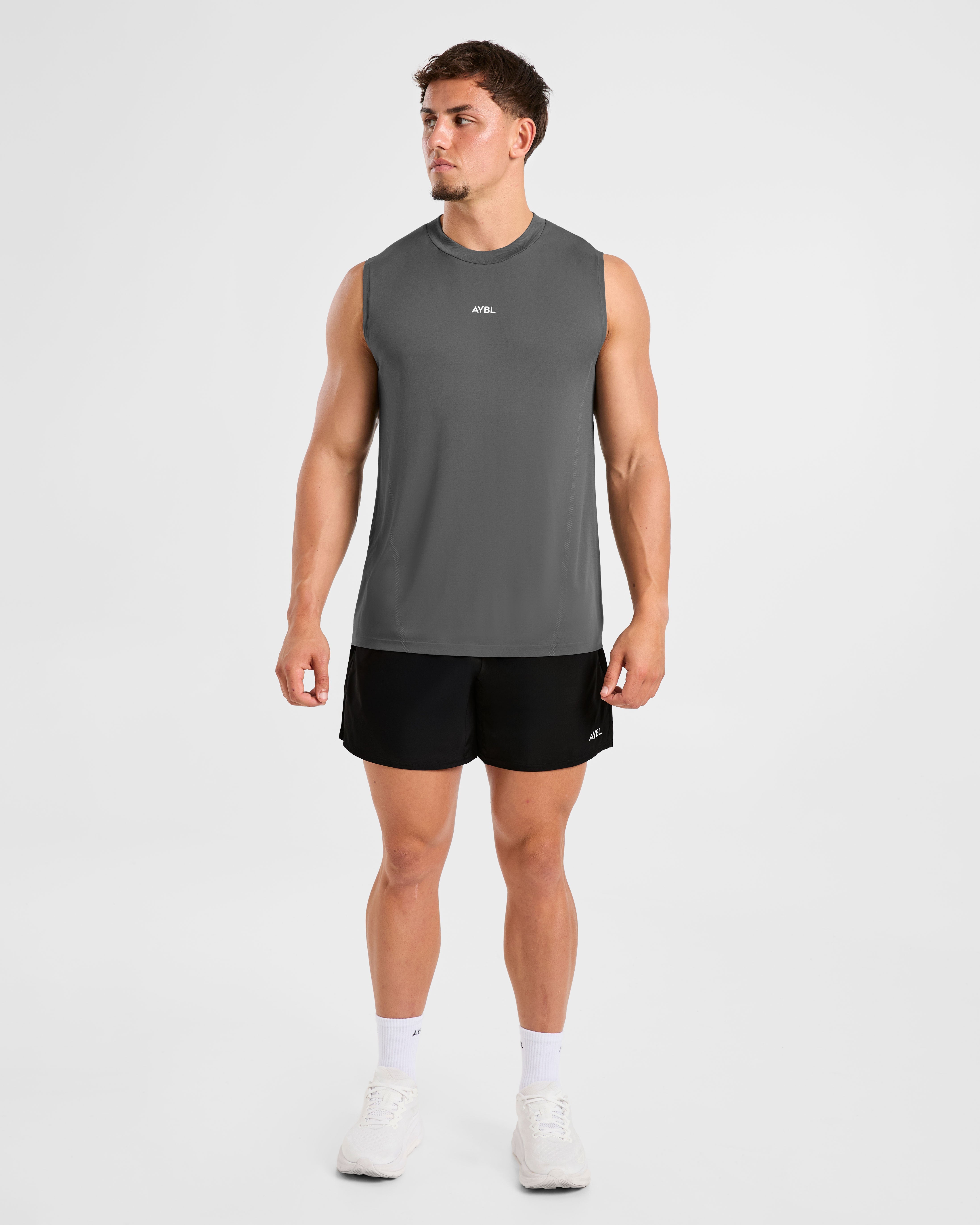 Attain Seamless Vest - Storm Grijs