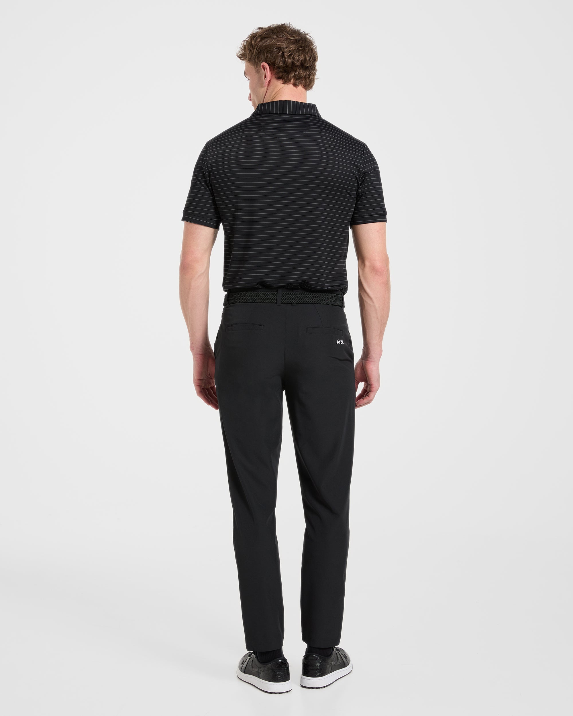Classic Stripe Polo - Schwarz