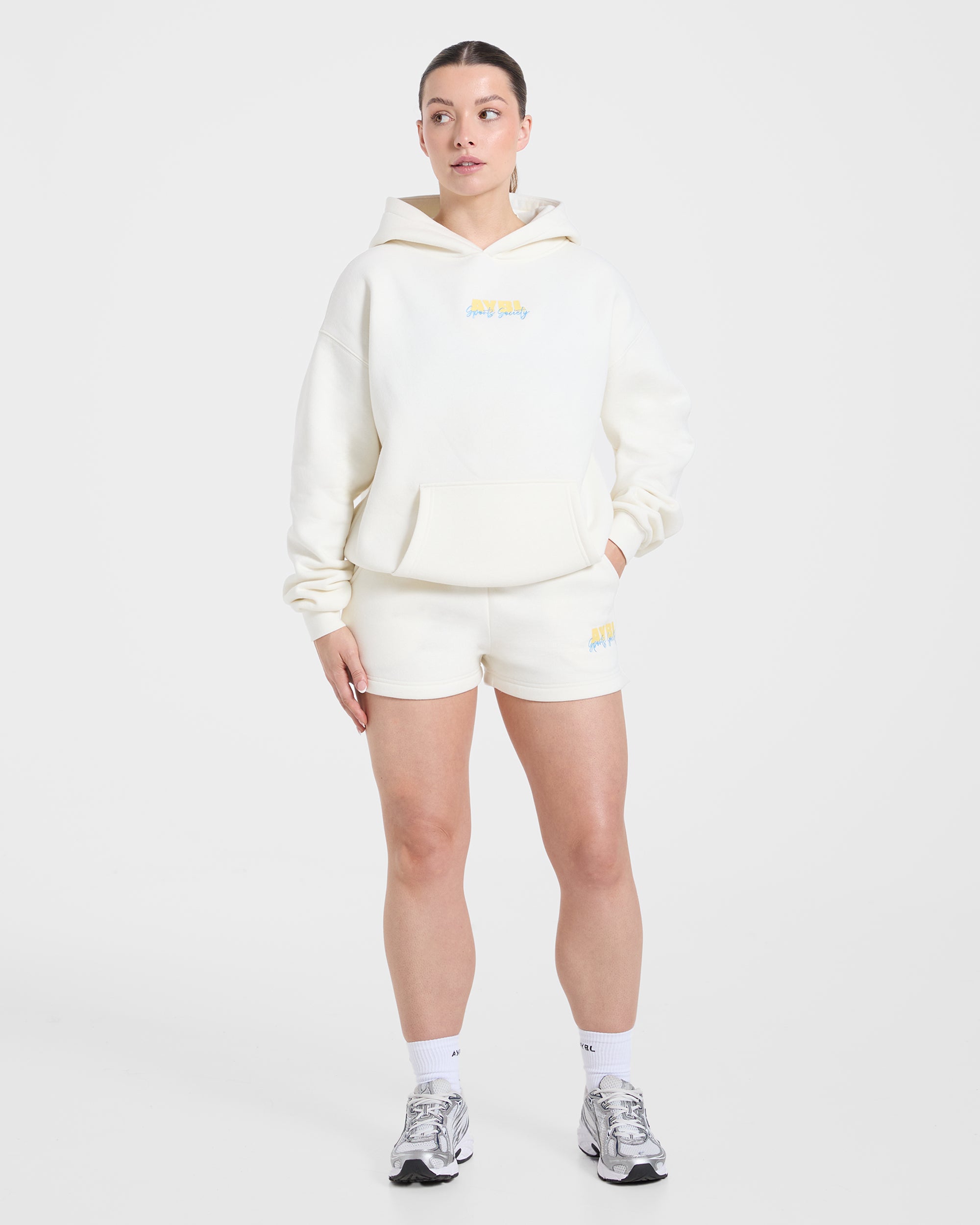 Sports Society Oversized Shorts - Off Wit