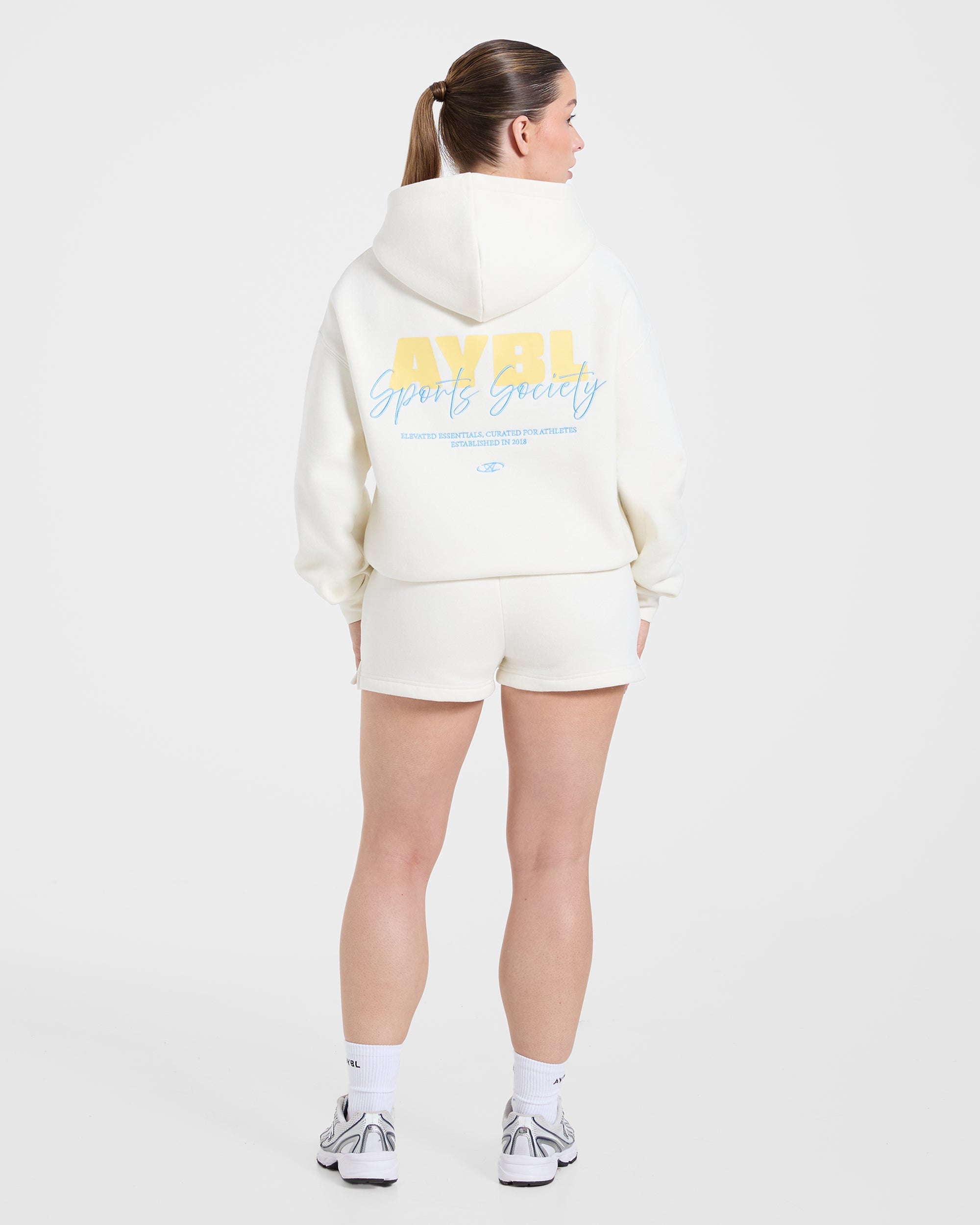 Sports Society Oversized Shorts - Off Wit