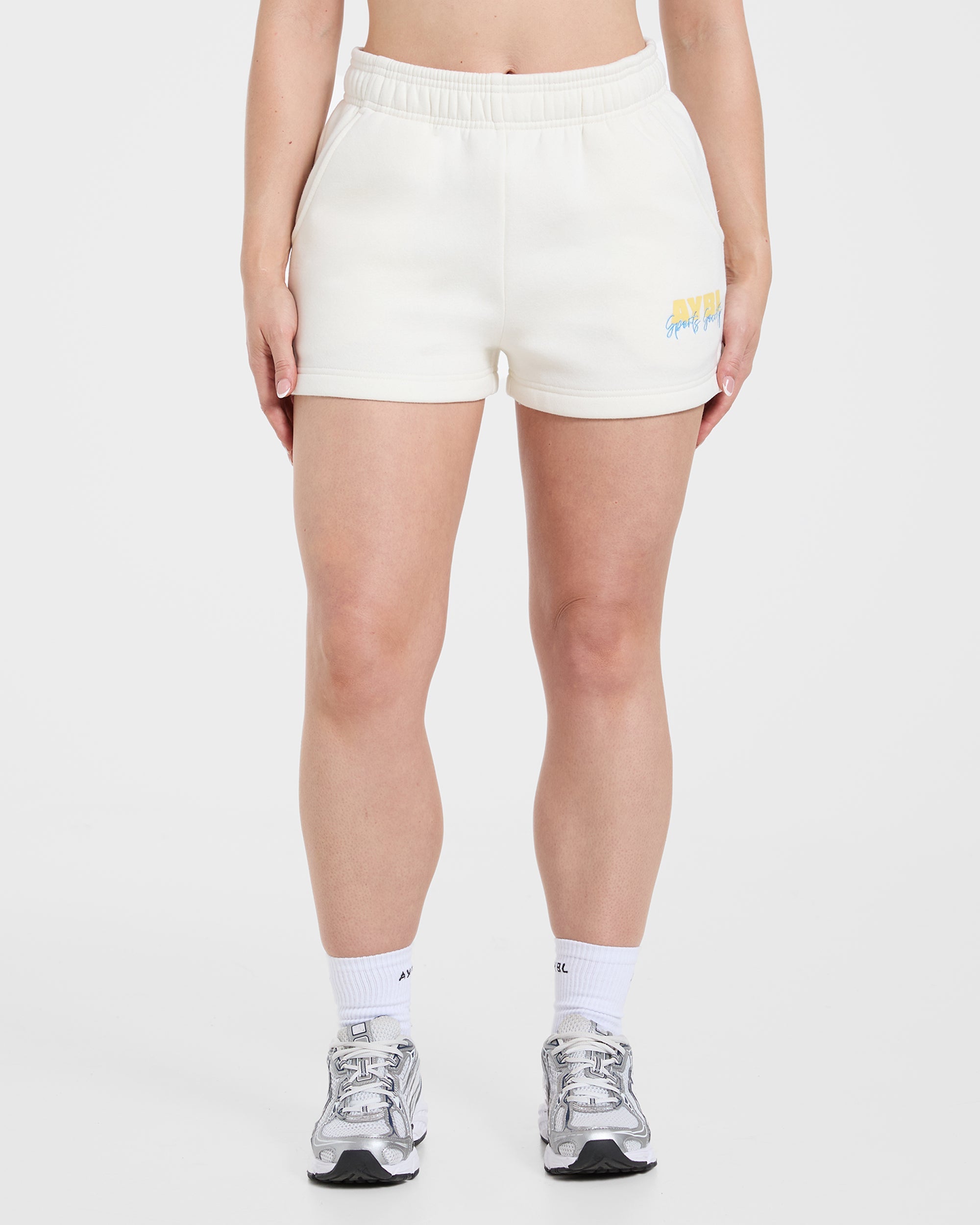 Sports Society Oversized Shorts - Off Wit