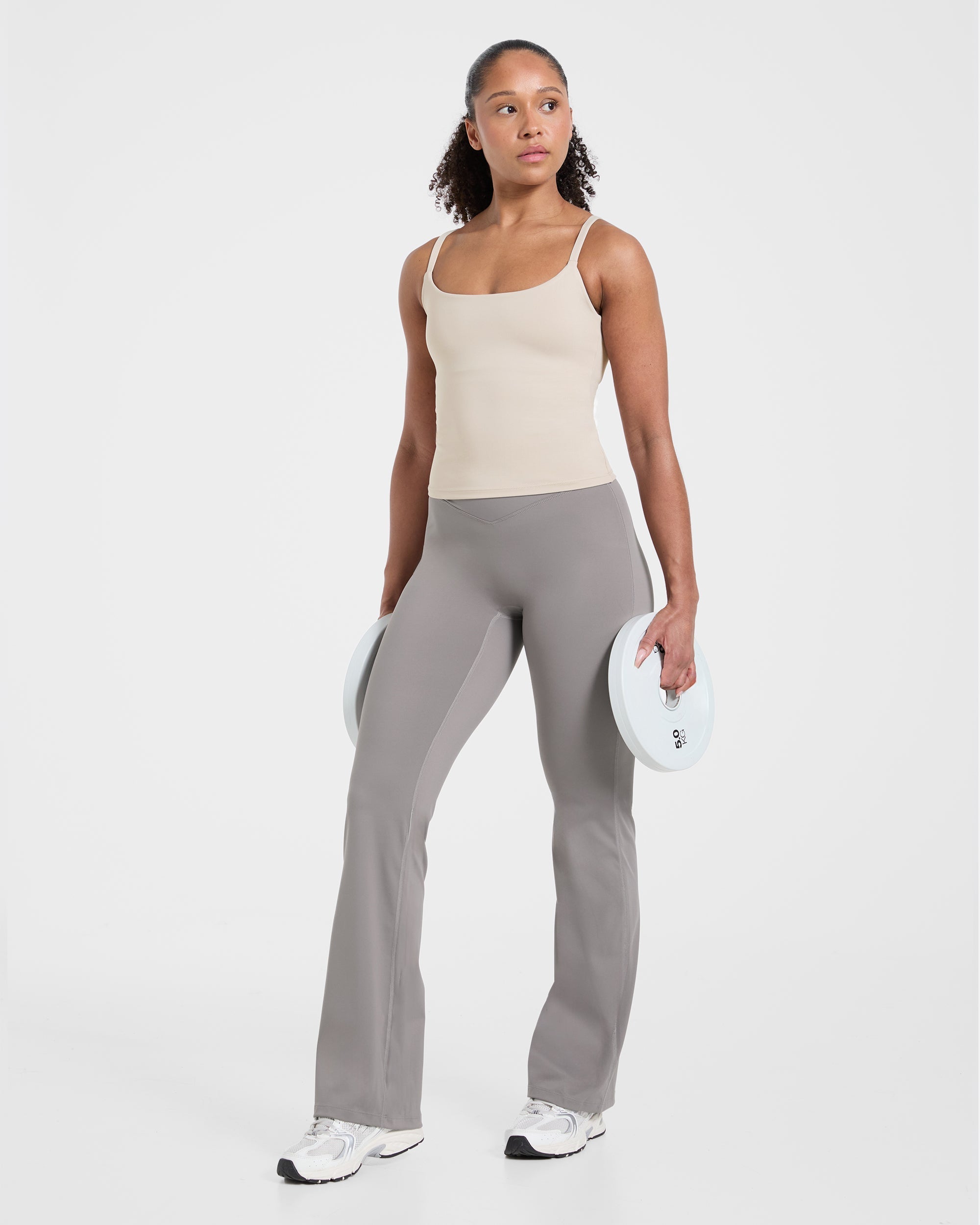 Sculpt Wrap Flared Leggings - Smoke Grijs