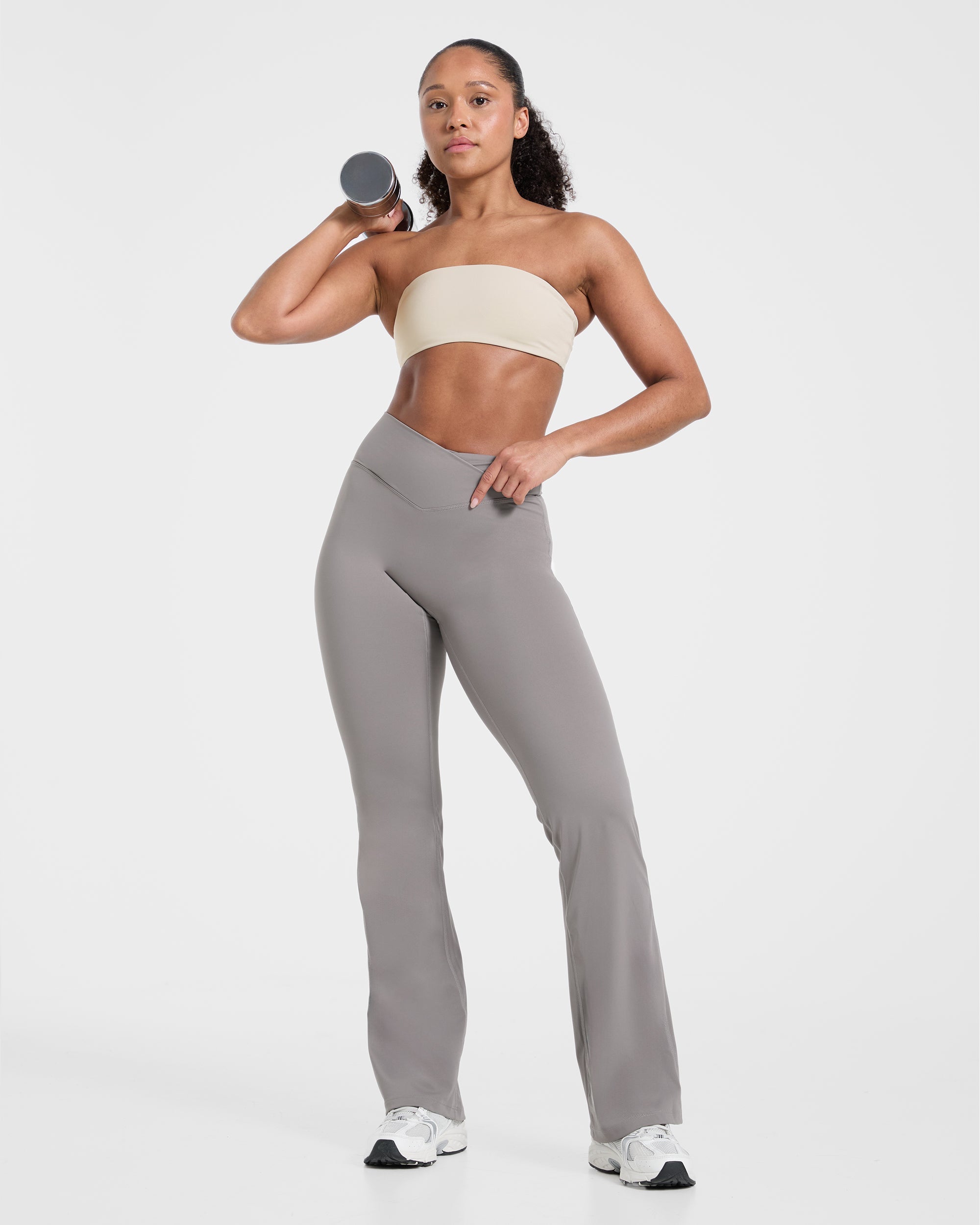 Sculpt Wrap Flared Leggings - Smoke Grijs