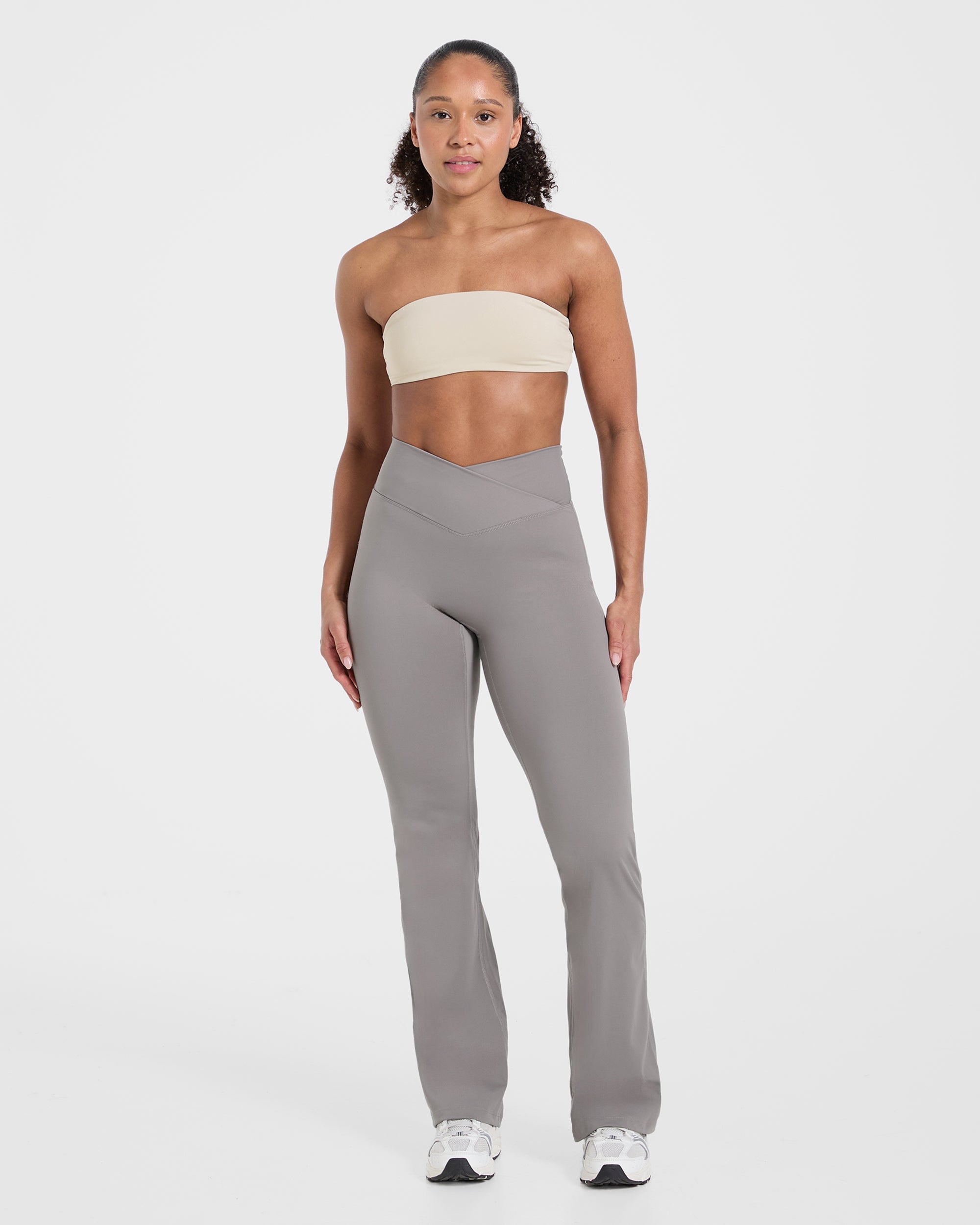 Sculpt Wrap Flared Leggings - Smoke Grijs