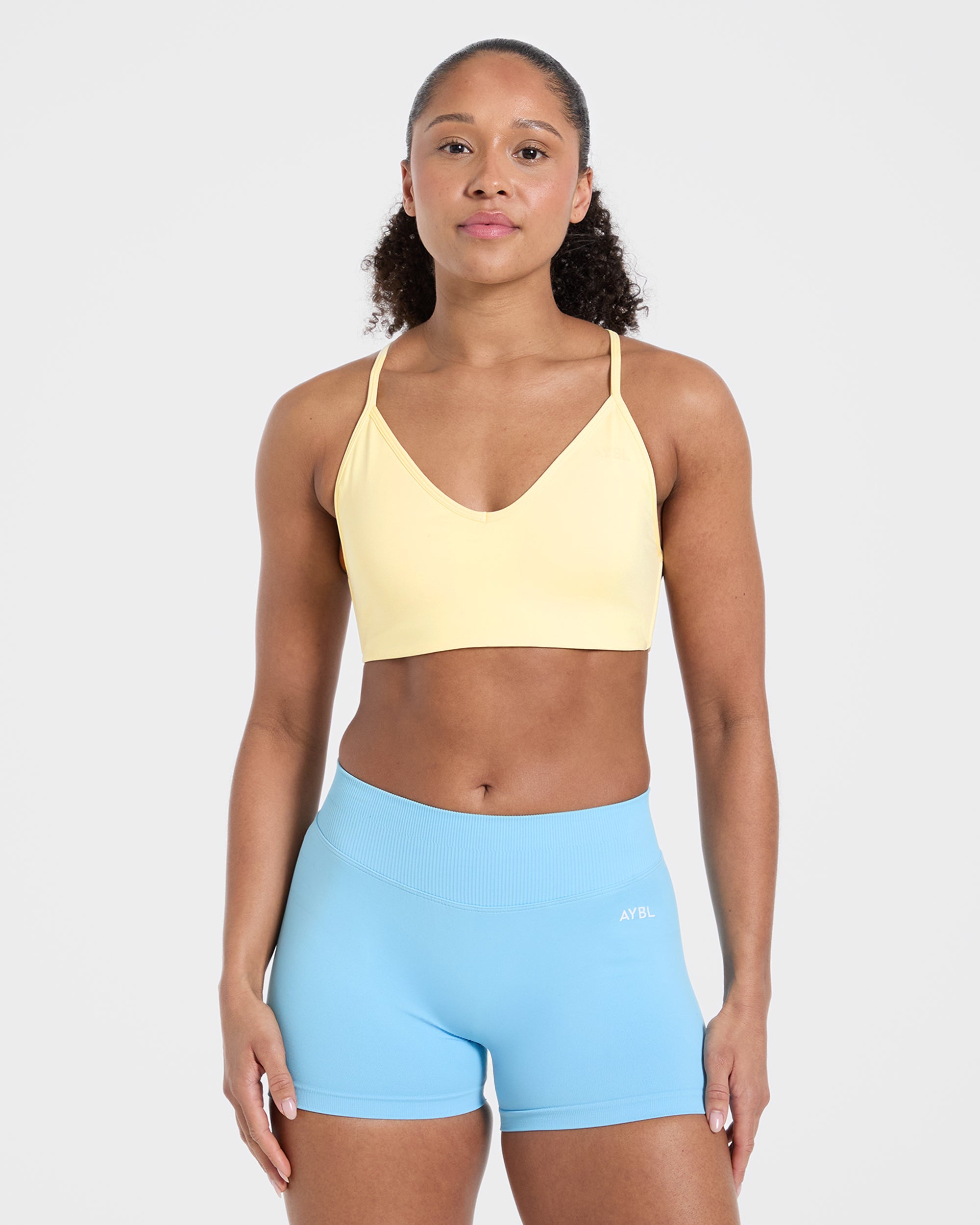 Essential Crossback Sports Bra - Geel