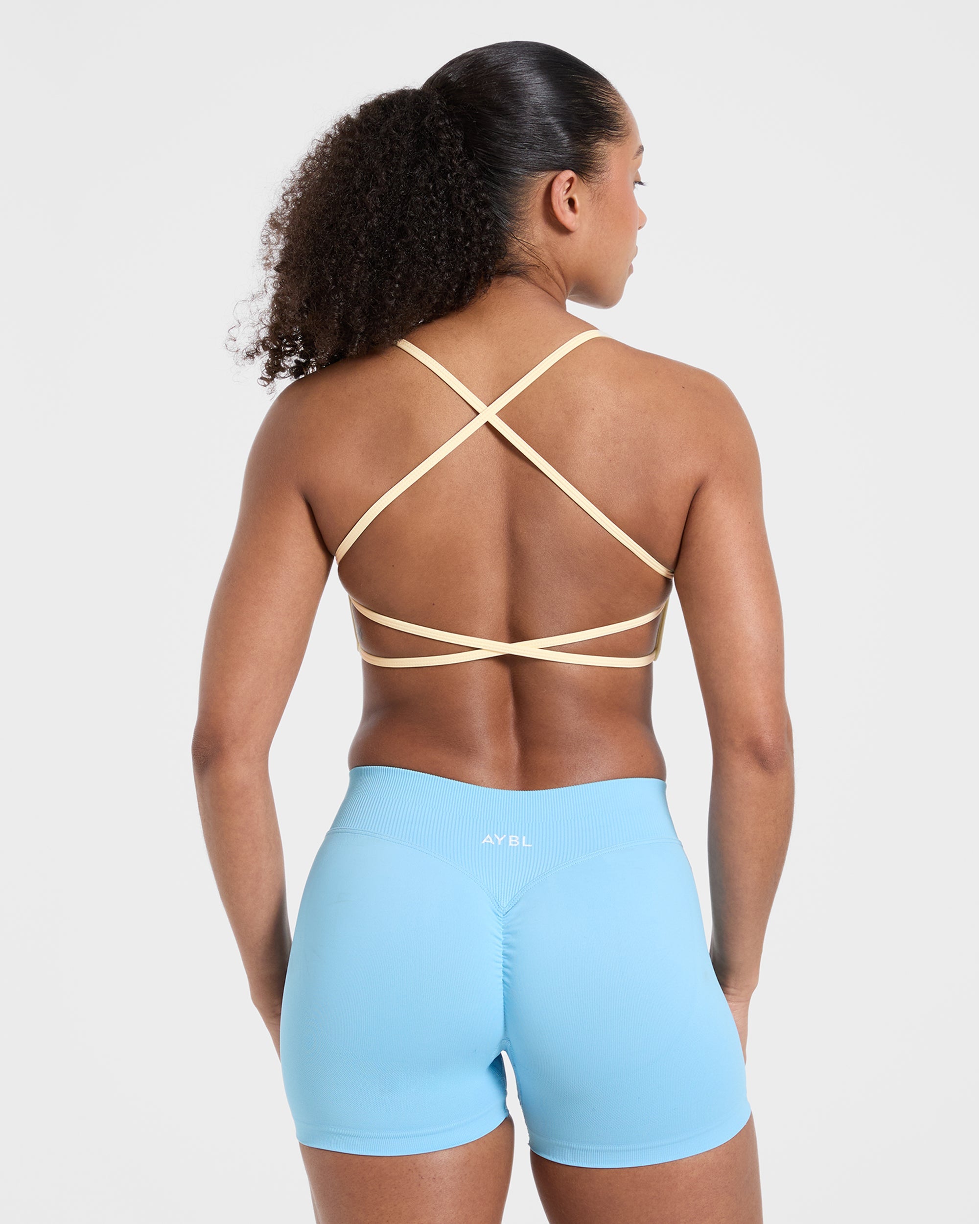 Essential Crossback Sports Bra - Geel