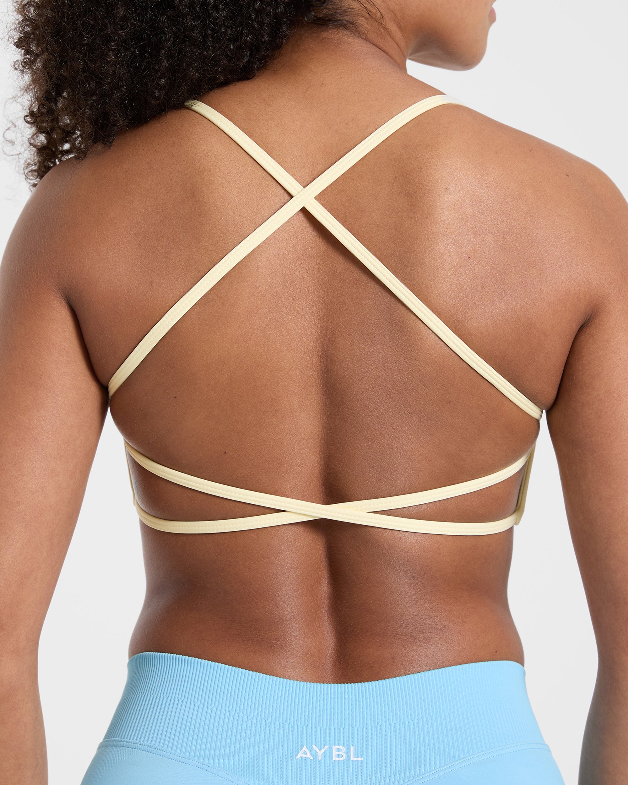 Essential Crossback Sports Bra - Geel