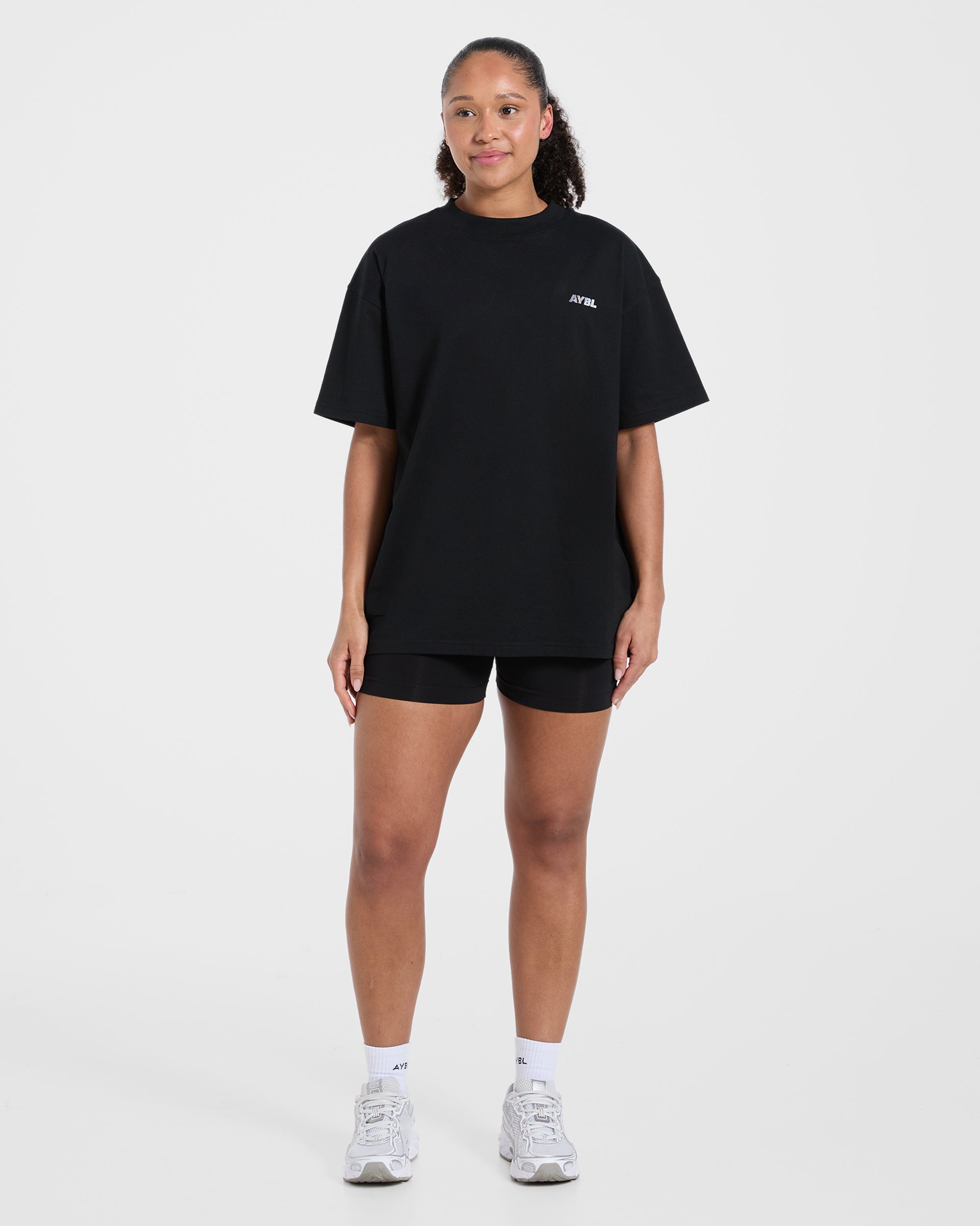 Athletics Department Oversized T Shirt - Zwart