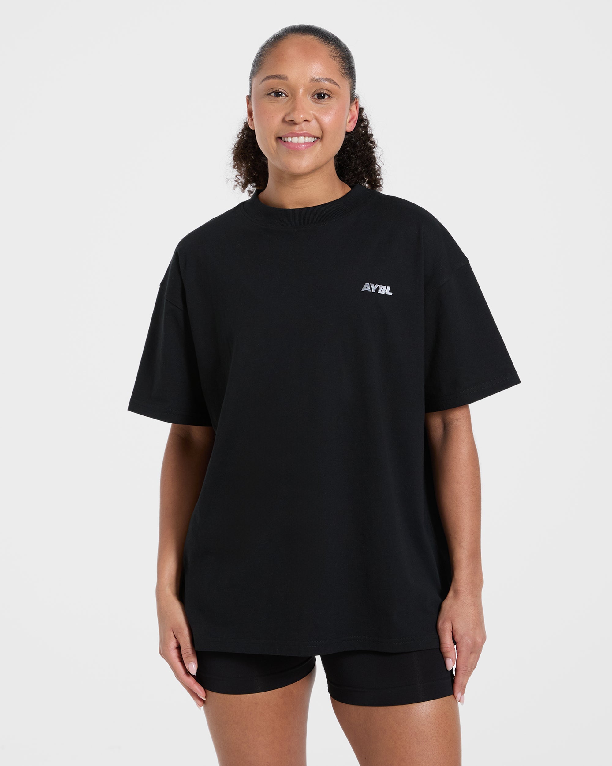 Athletics Department Oversized T Shirt - Zwart
