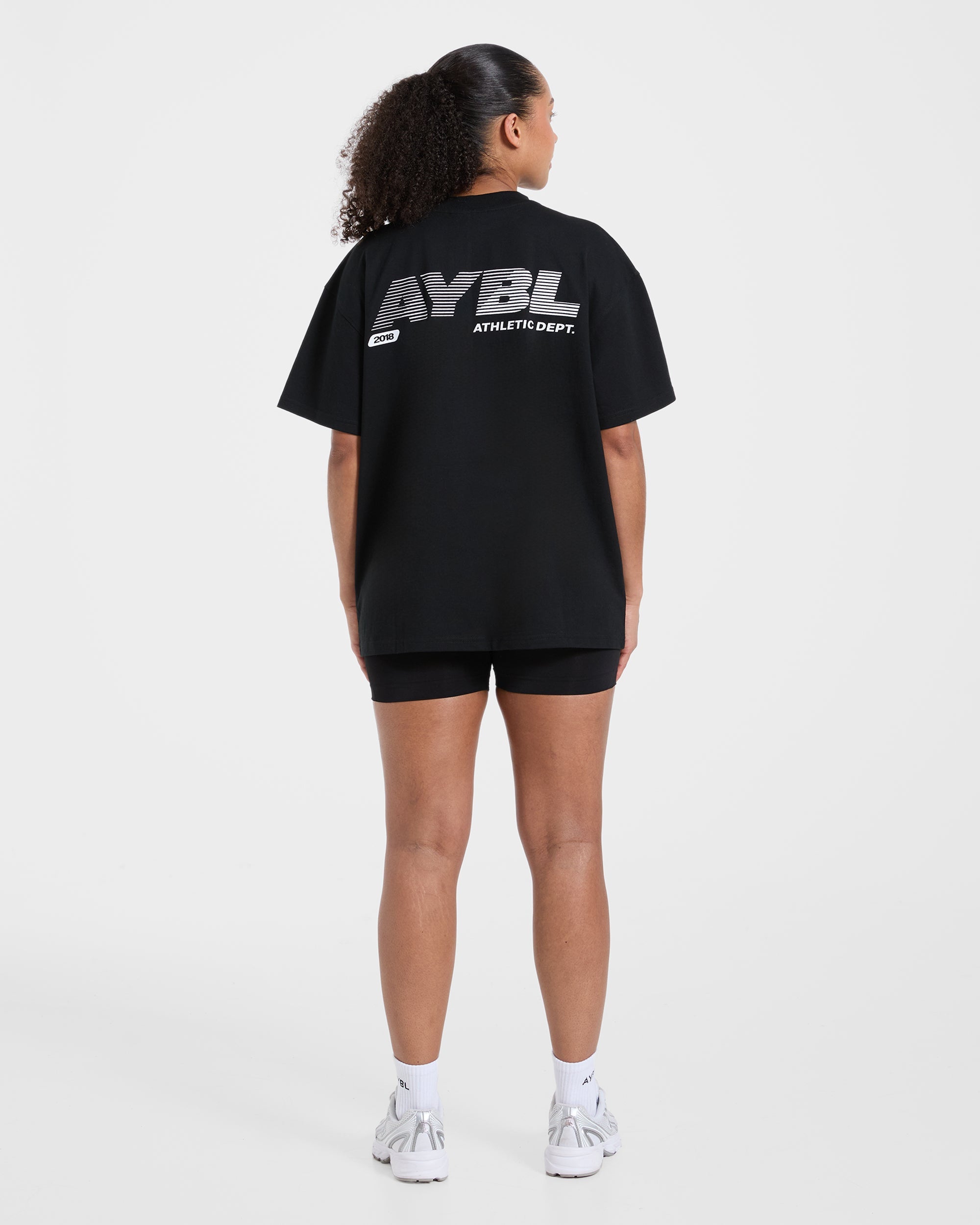Athletics Department Oversized T Shirt - Zwart