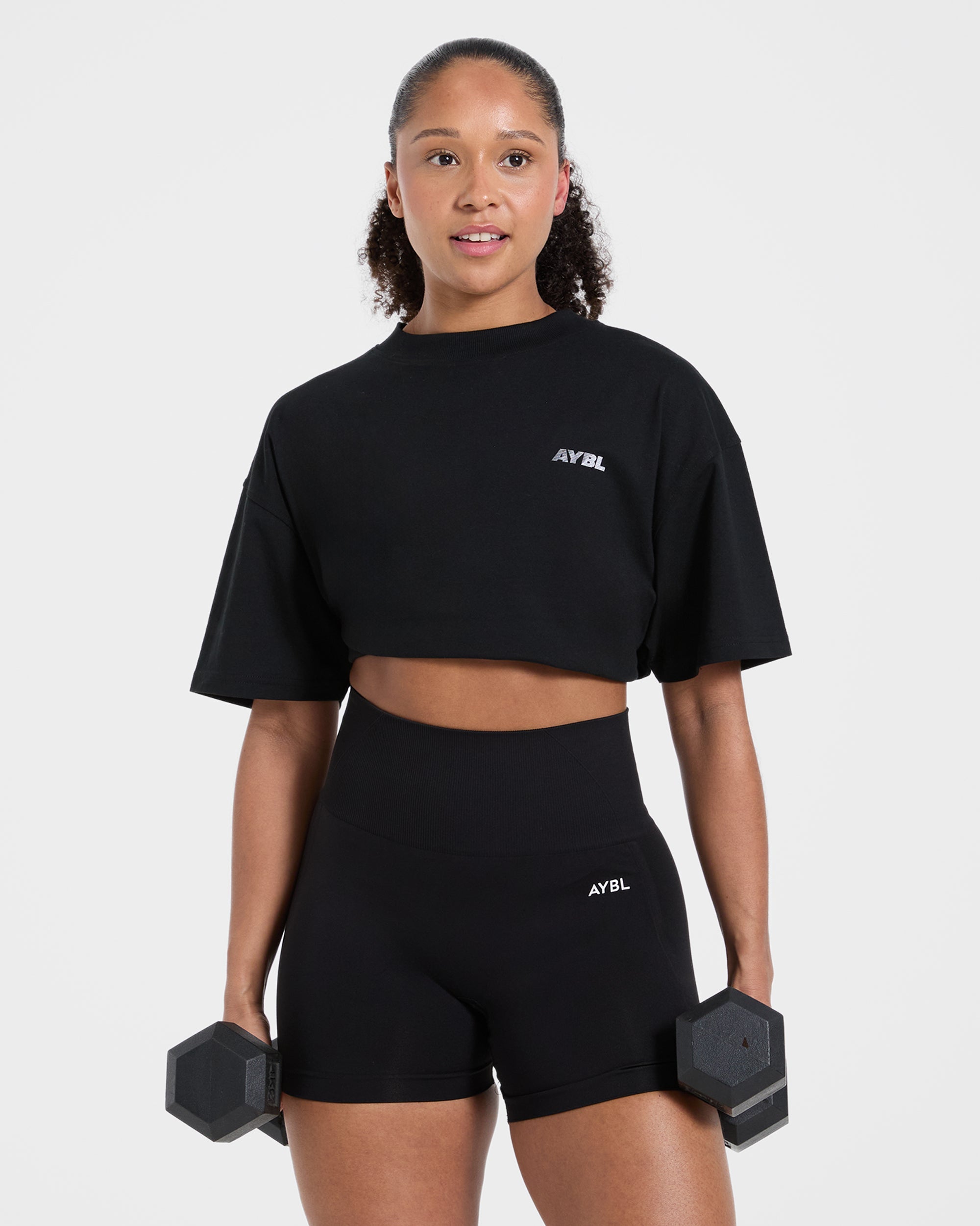 Athletics Department Oversized T Shirt - Zwart