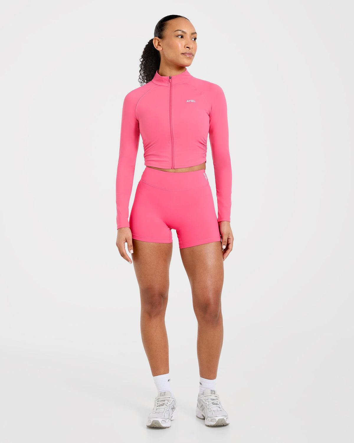 Physique Zip Up Jacket - Roseberry Roze