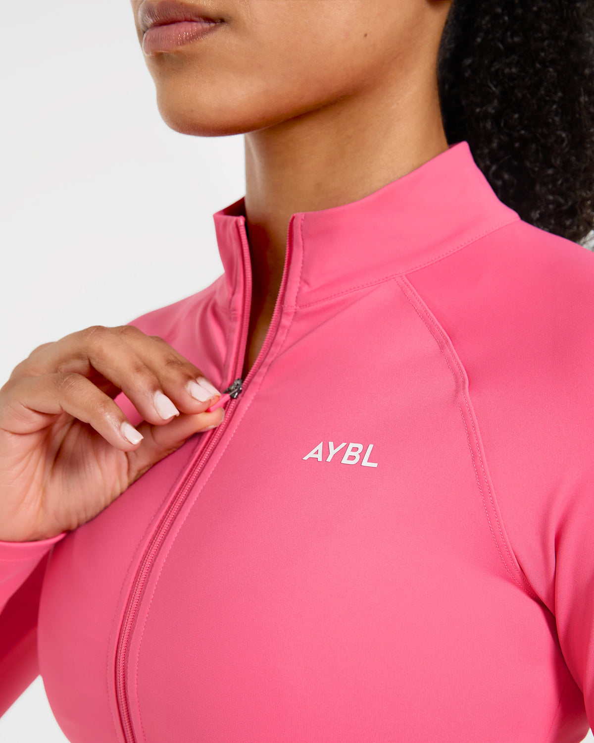 Physique Zip Up Jacket - Roseberry Roze