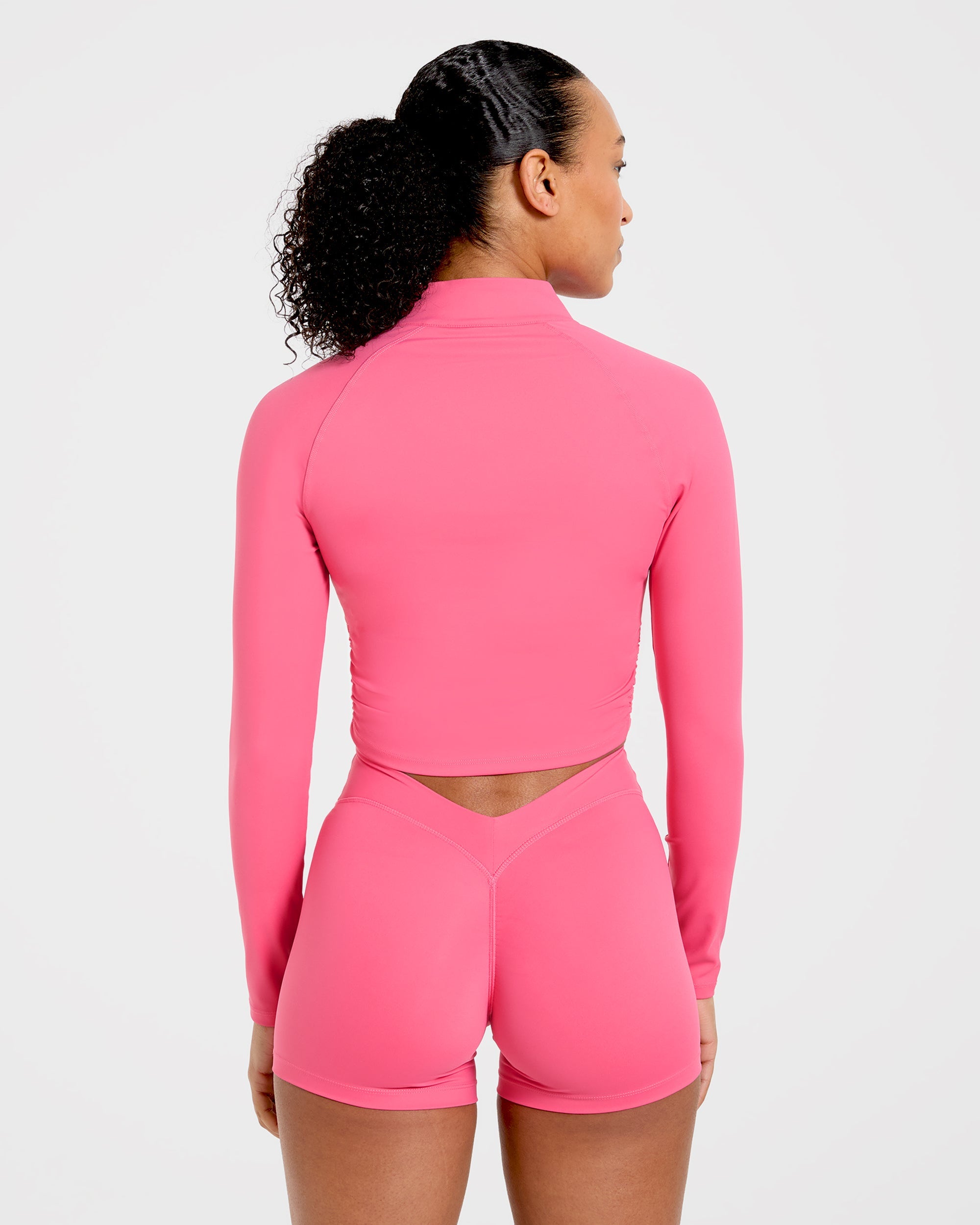 Physique Zip Up Jacket - Roseberry Roze
