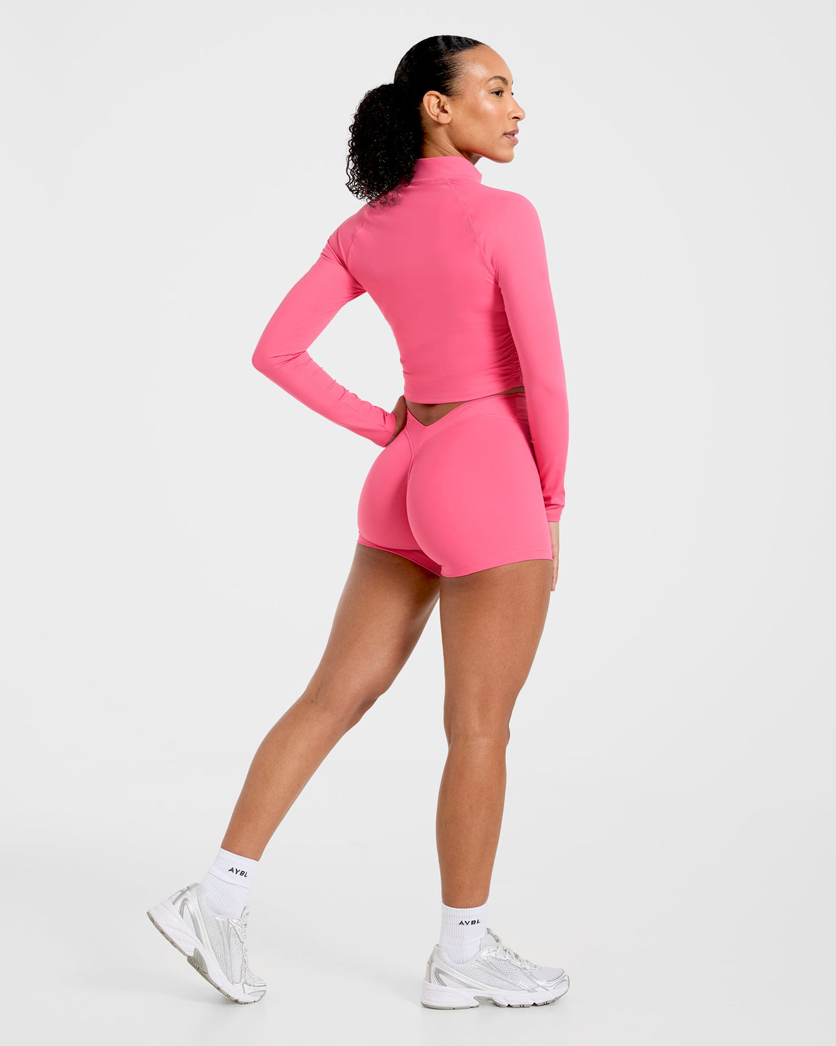 Physique Zip Up Jacket - Roseberry Roze