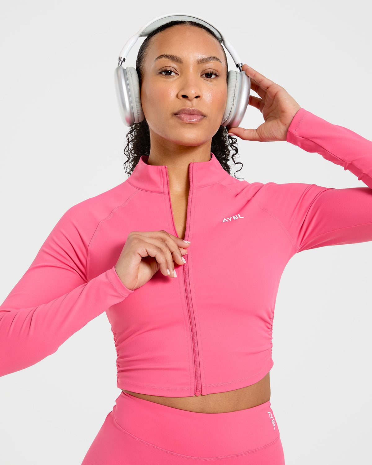 Physique Zip Up Jacket - Roseberry Roze