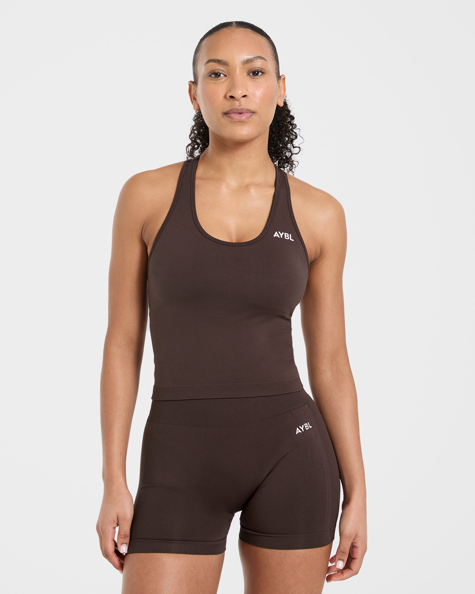Empower Seamless Tank Top - Cocoa Bruin
