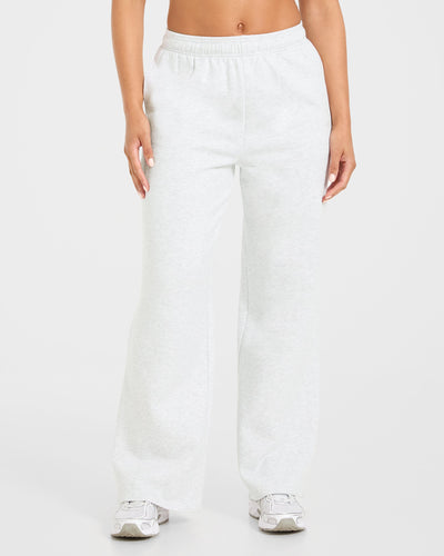Lifestyle Oversized Straight Leg Joggers - Heather Grijs