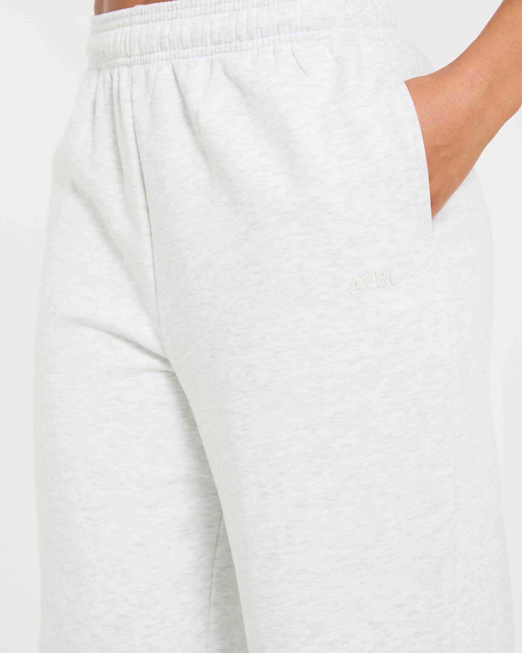 Lifestyle Oversized Straight Leg Joggers - Heather Grijs