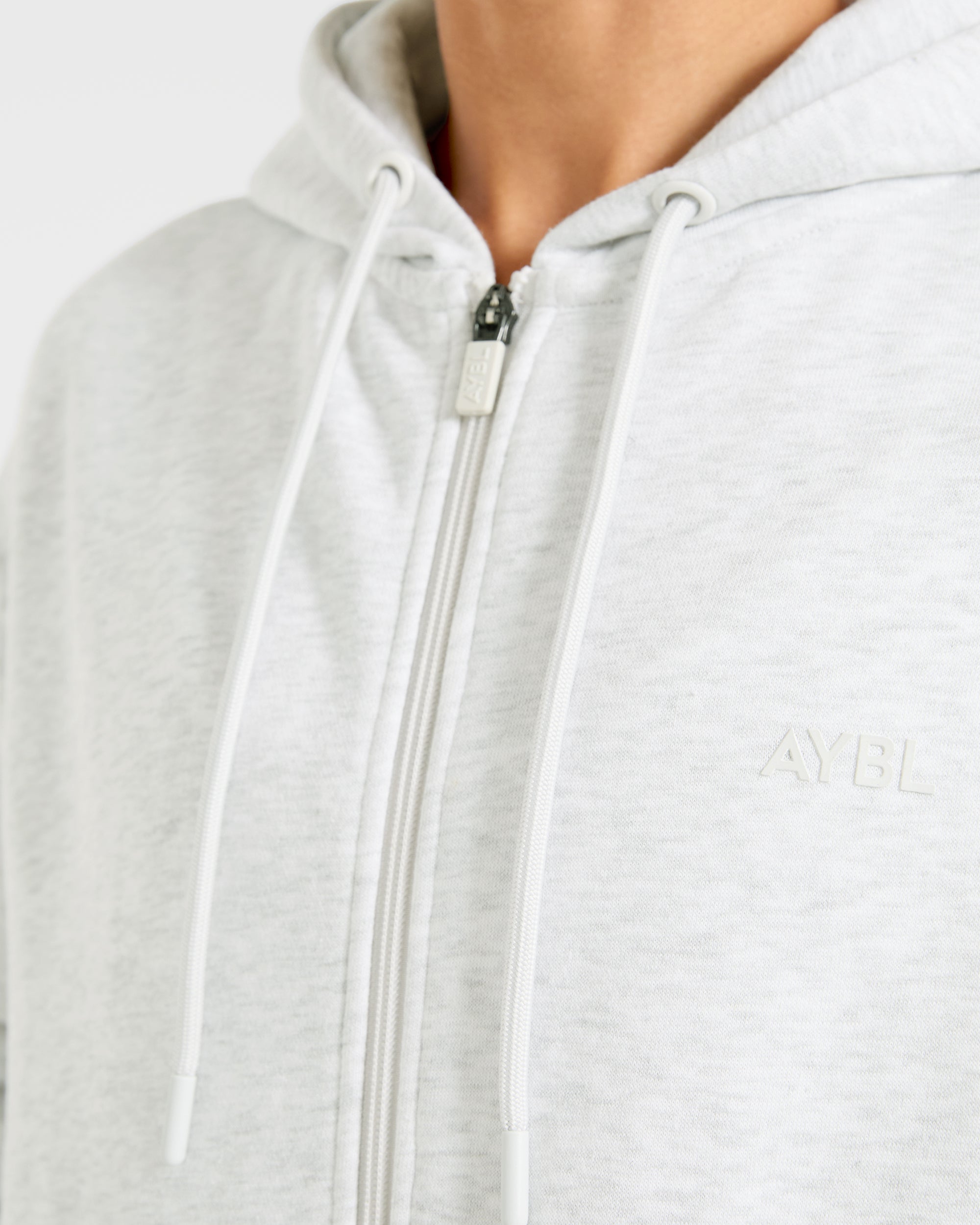 Lifestyle Oversized Zip Up Hoodie - Heather Grijs