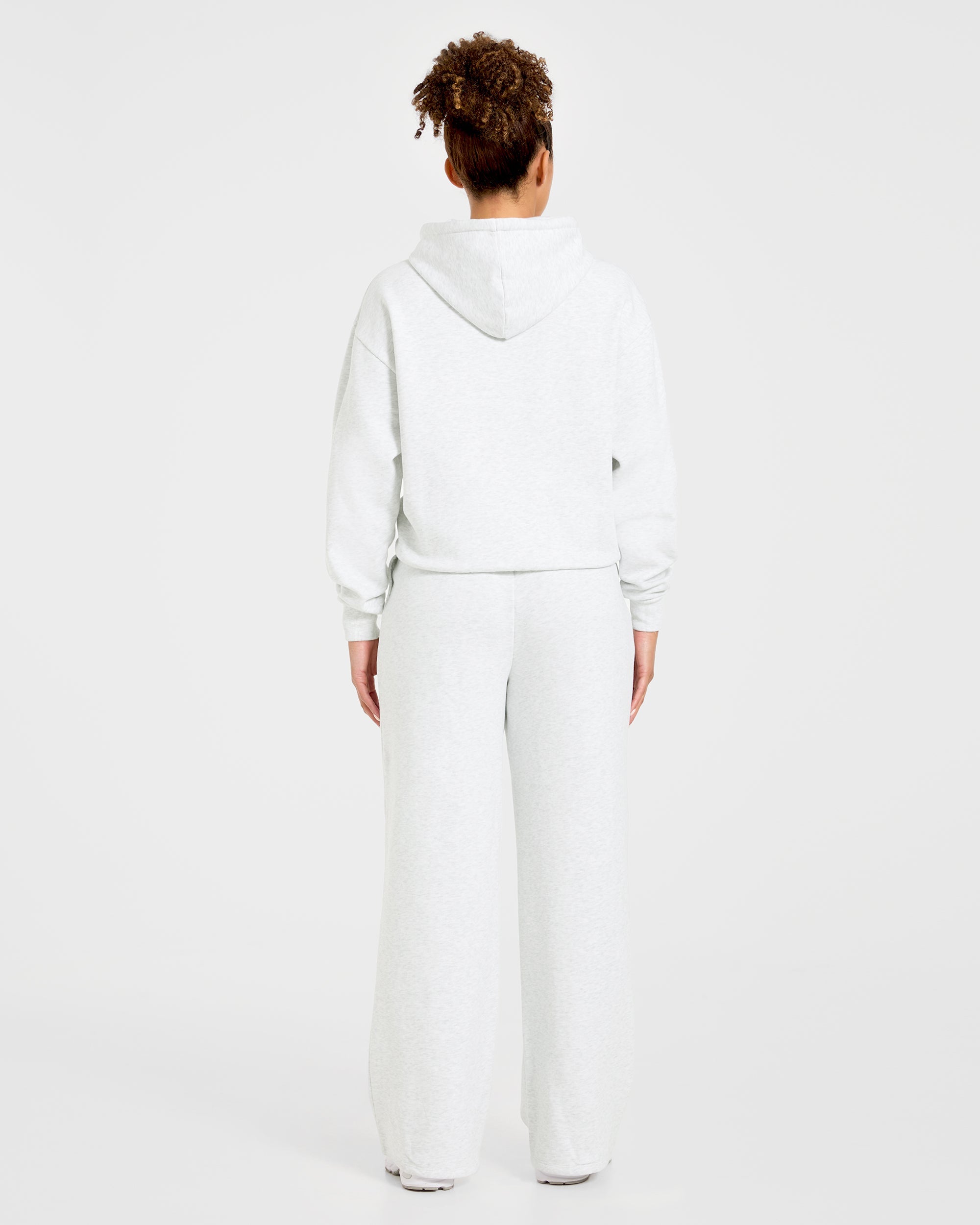 Lifestyle Oversized Straight Leg Joggers - Heather Grijs