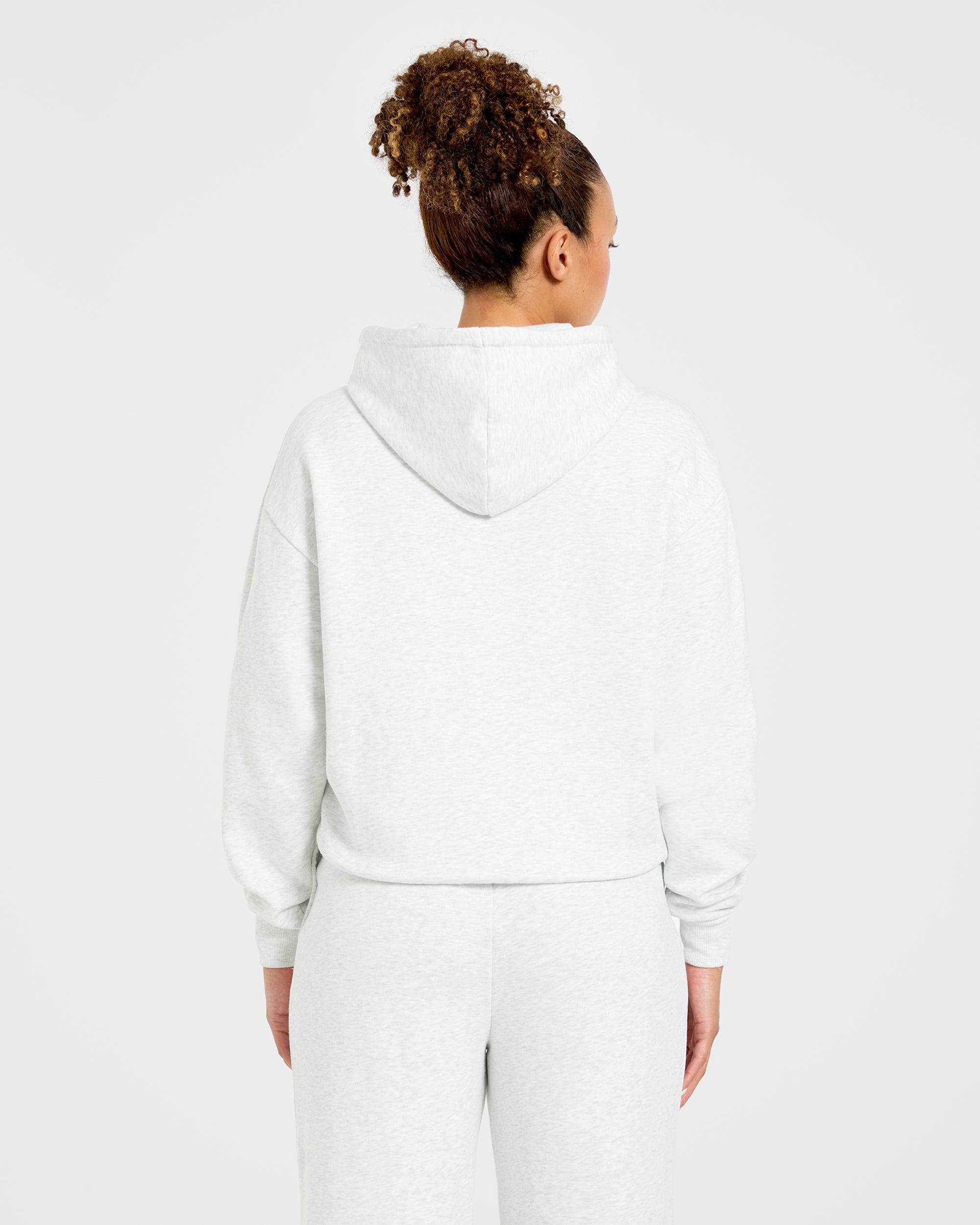 Lifestyle Oversized Zip Up Hoodie - Heather Grijs
