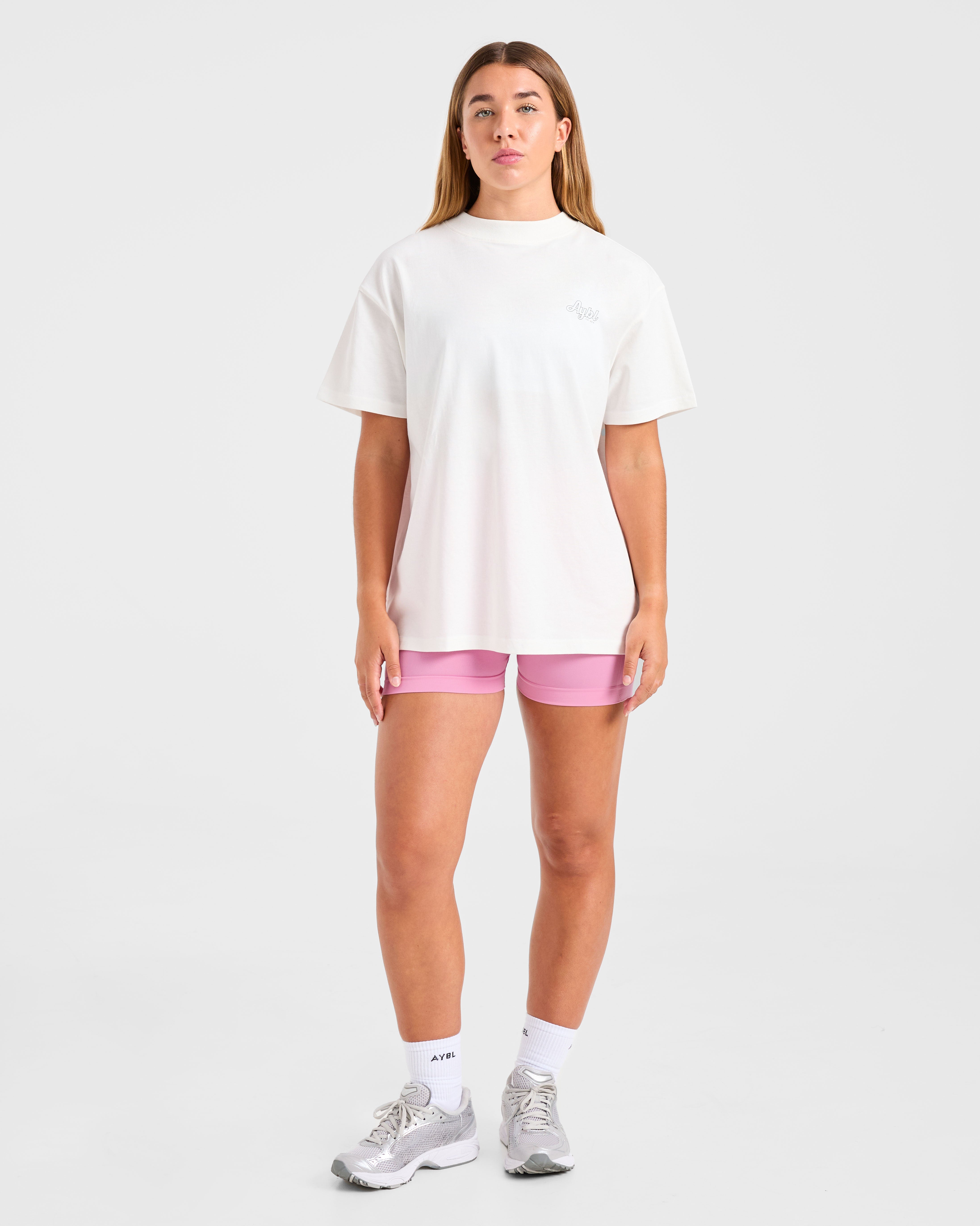 Sports Wellness Oversized T Shirt - Off Wit