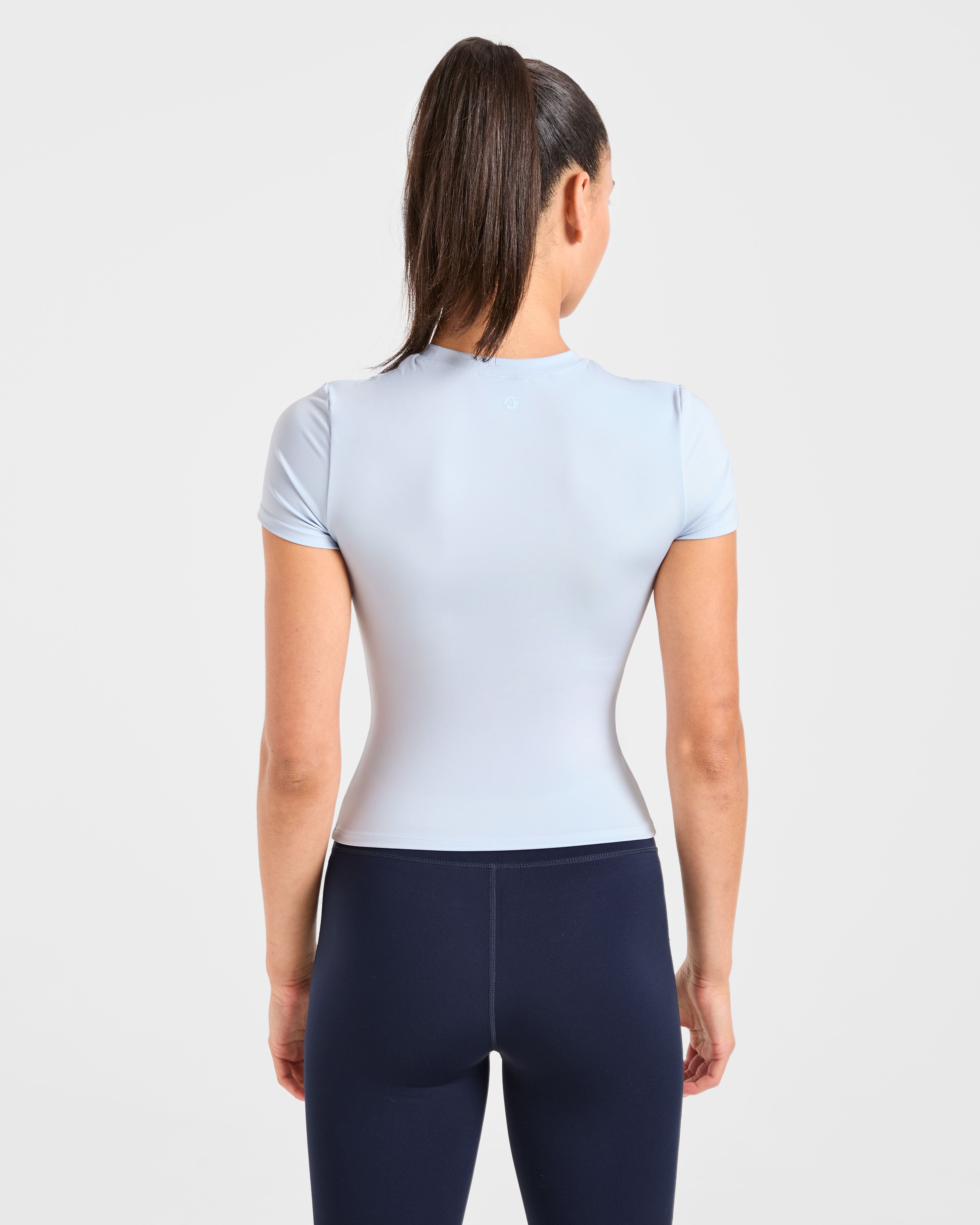 Sculpt T Shirt - Pastel Blauw