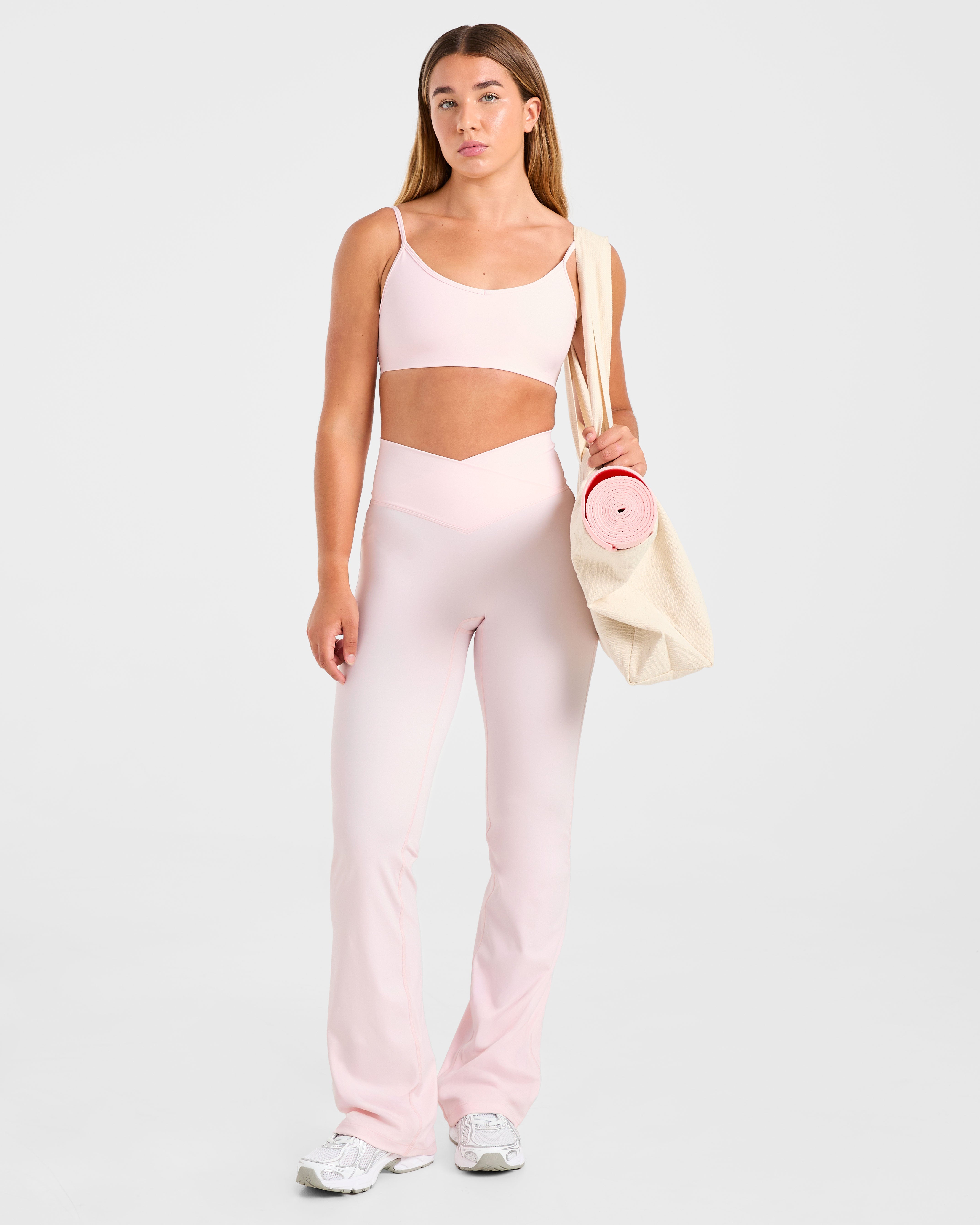 Sculpt Wrap Flared Leggings - Iced Roze