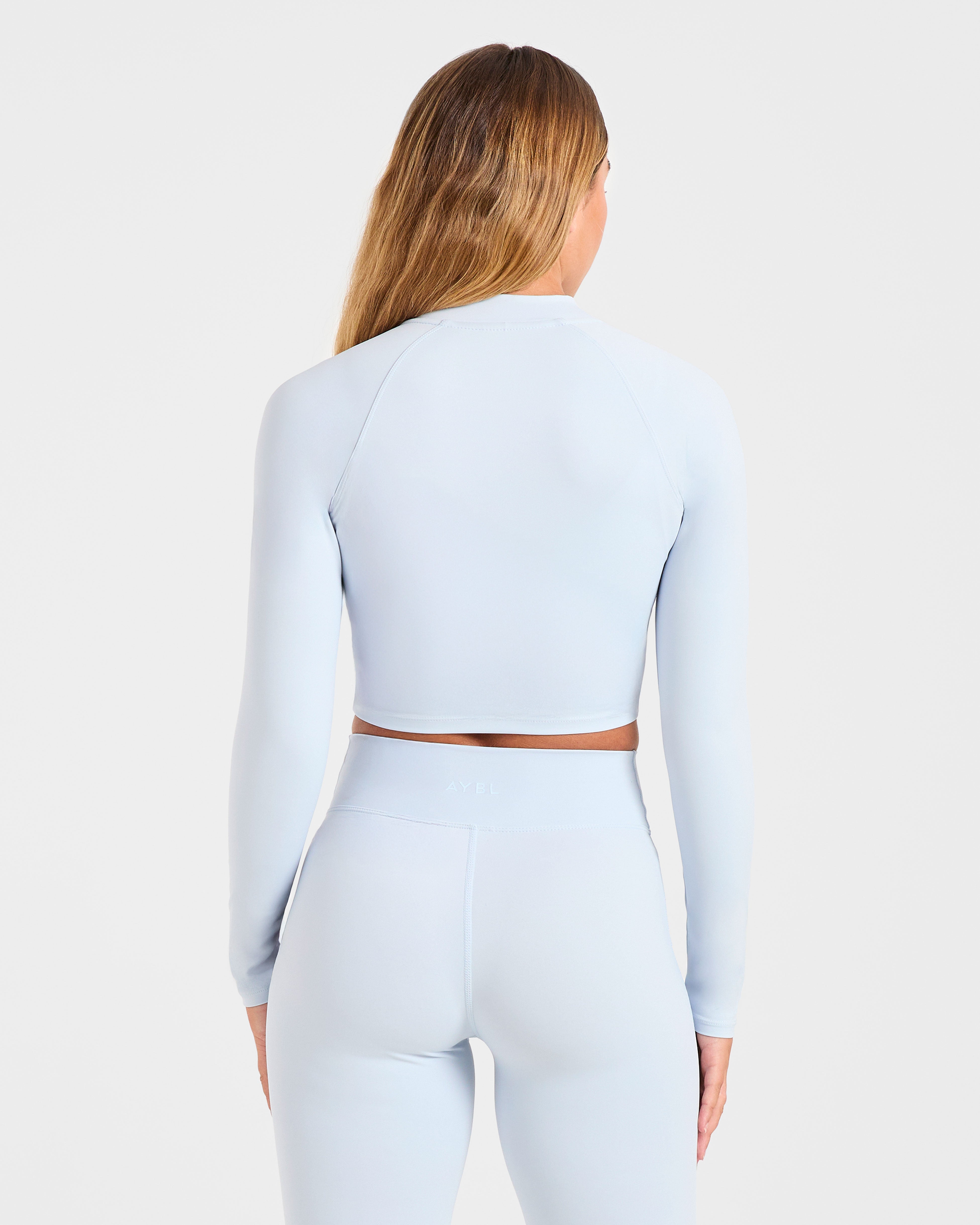 Sculpt Wrap Zip Up Jacket - Iced Blauw
