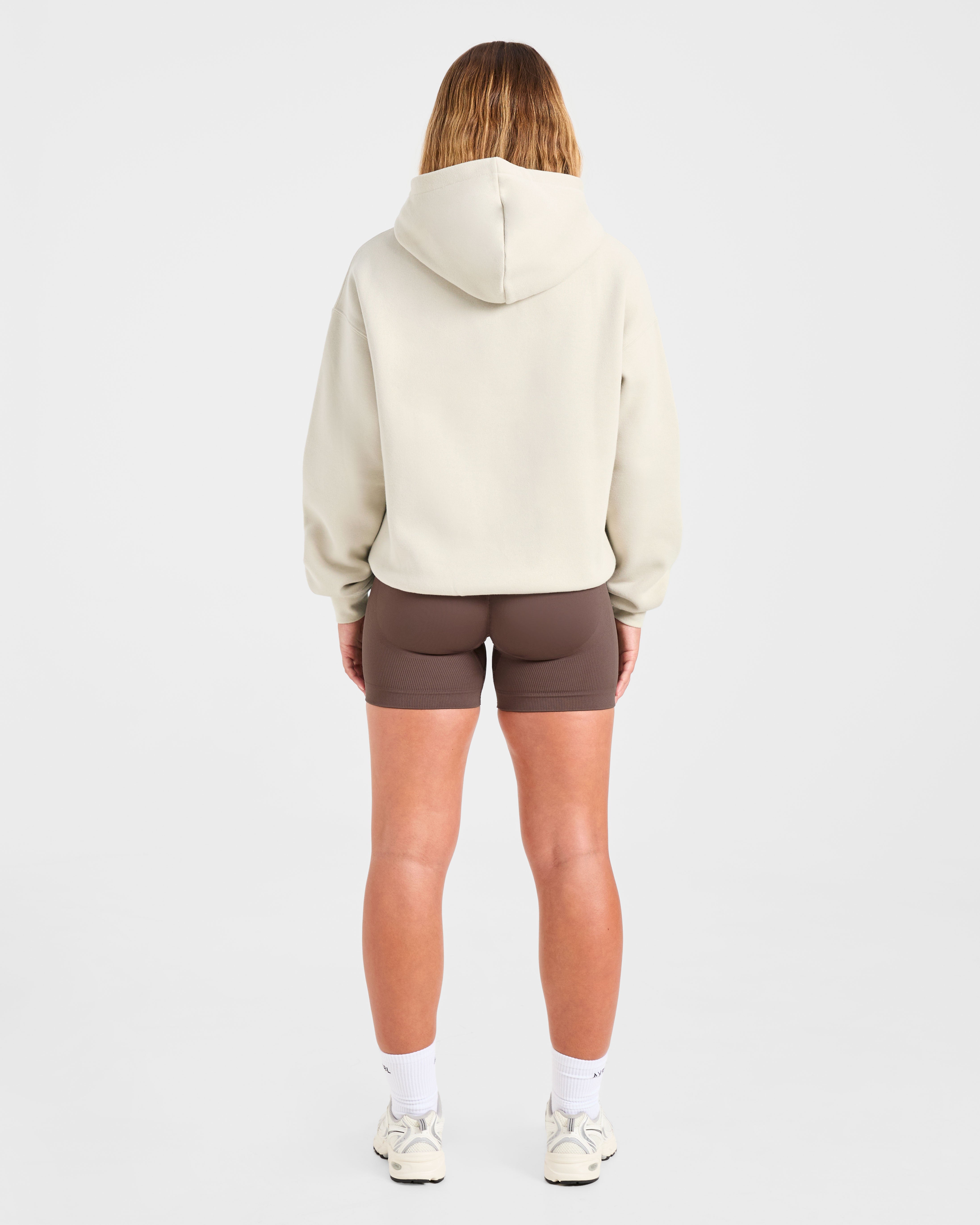 Athletics Applique Oversized Hoodie - Zand