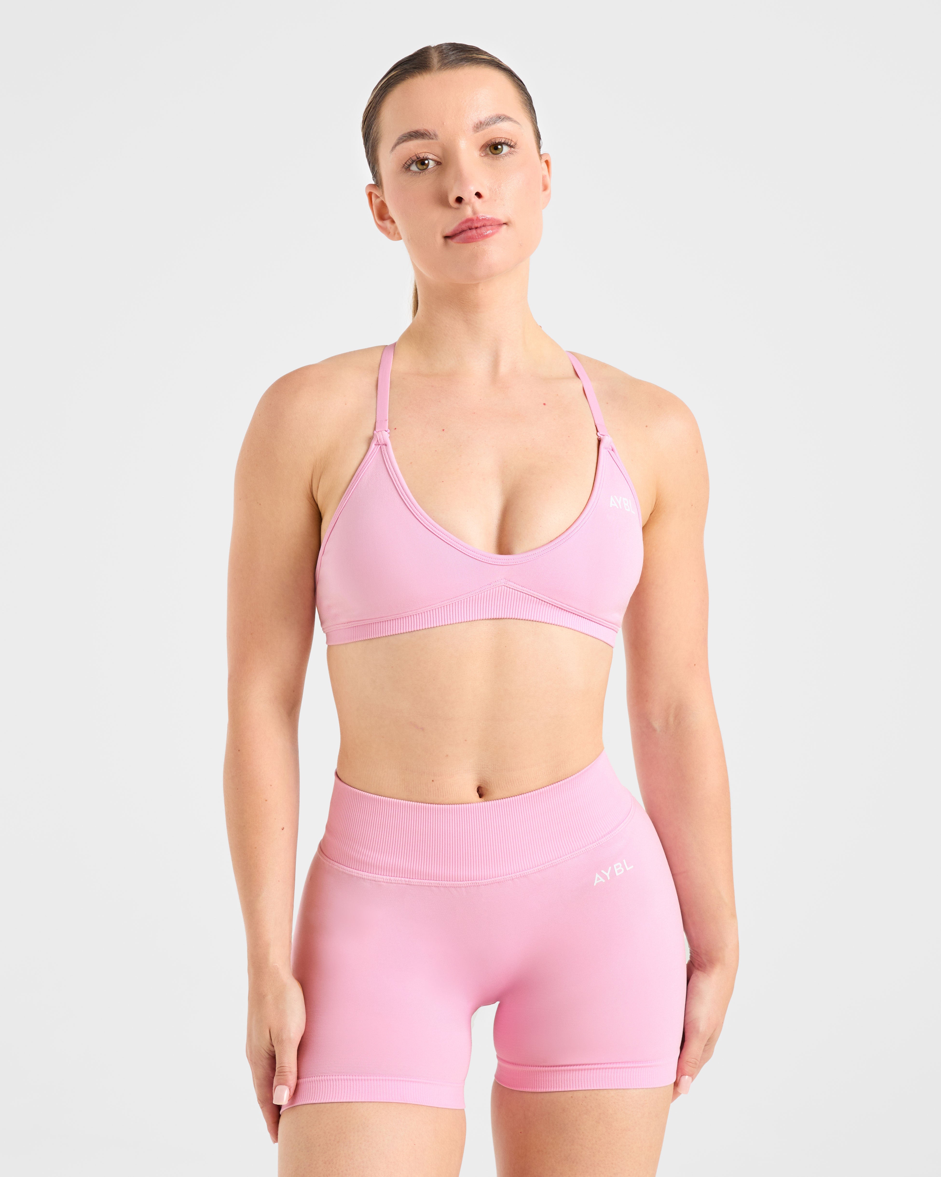 Adapt Seamless Strappy Sports Bra - Spring Roze