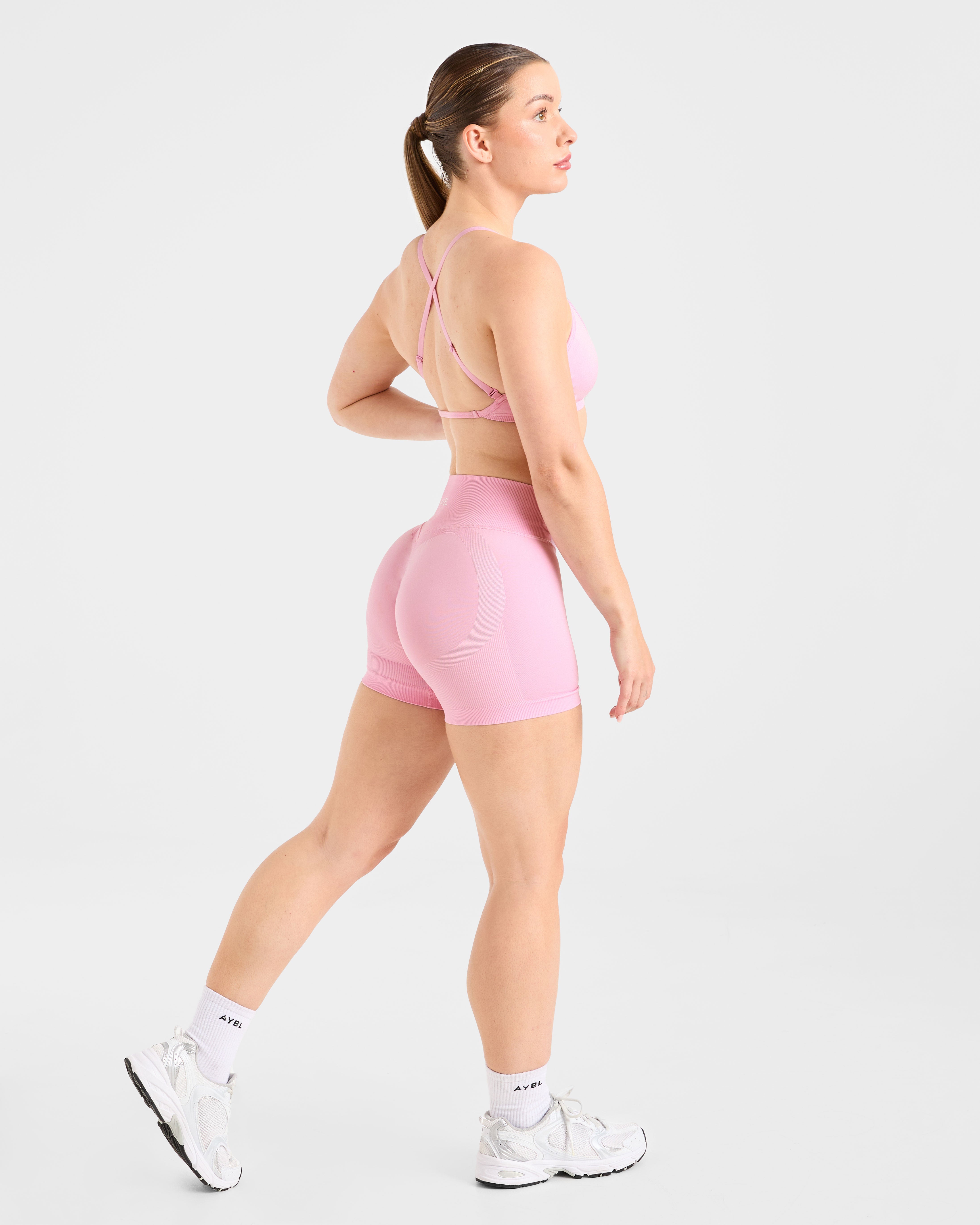 Adapt Seamless Strappy Sports Bra - Spring Roze