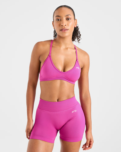 Adapt Seamless Strappy Sports Bra - Roze