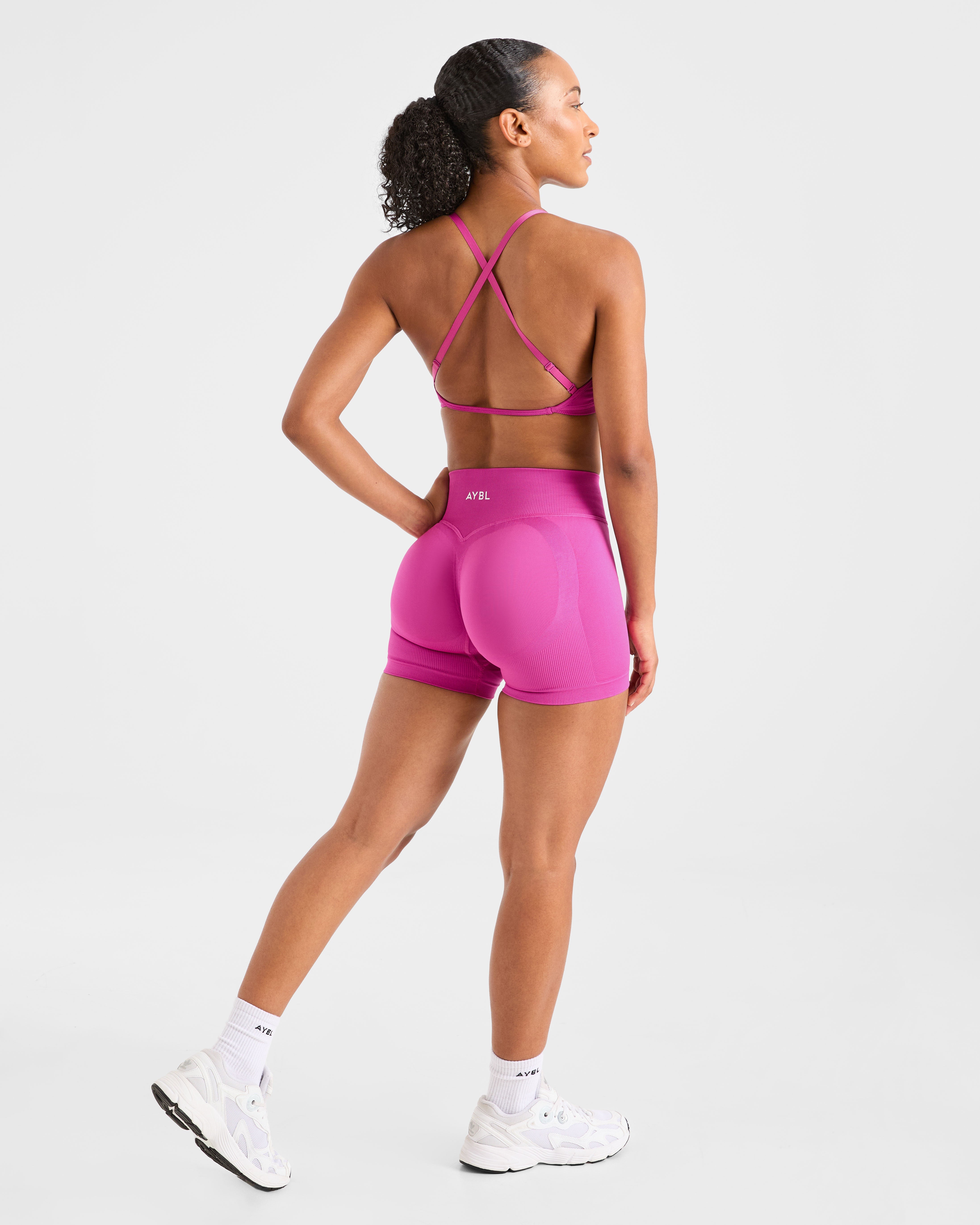 Adapt Seamless Strappy Sports Bra - Roze