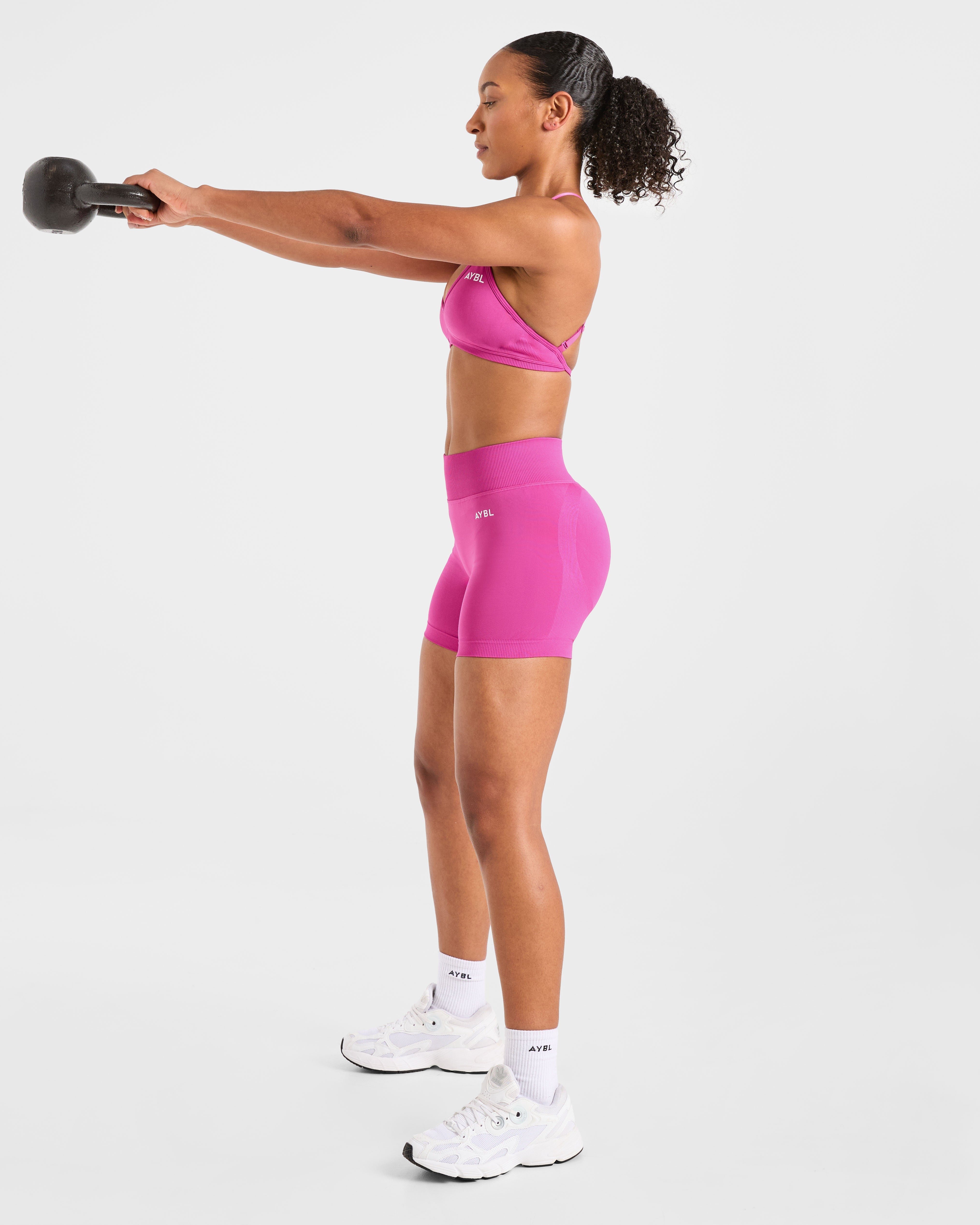 Adapt Seamless Strappy Sports Bra - Roze