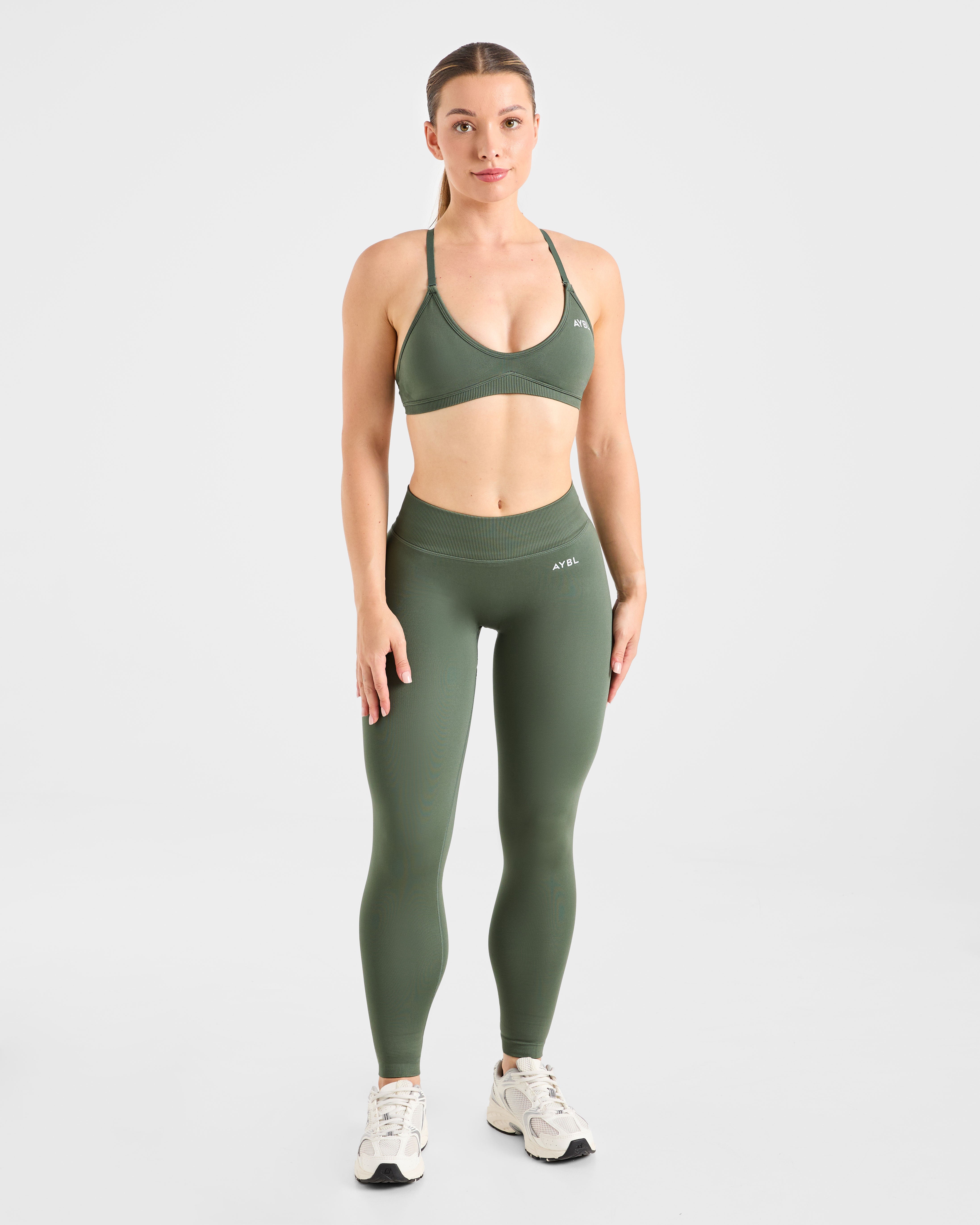 Adapt Seamless Strappy Sports Bra - Groen