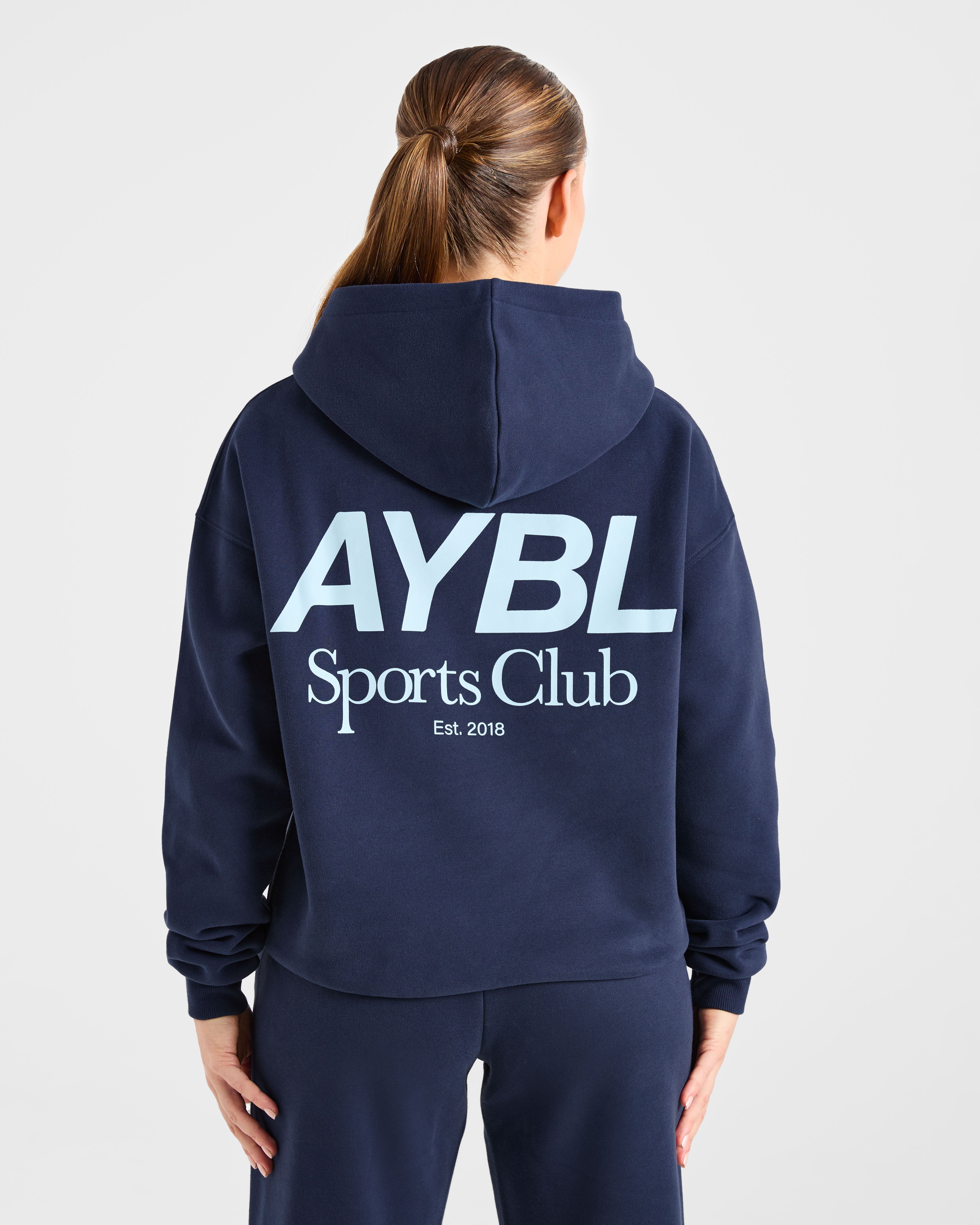 AYBL Sports Club Oversized Hoodie - Navy/Blauw