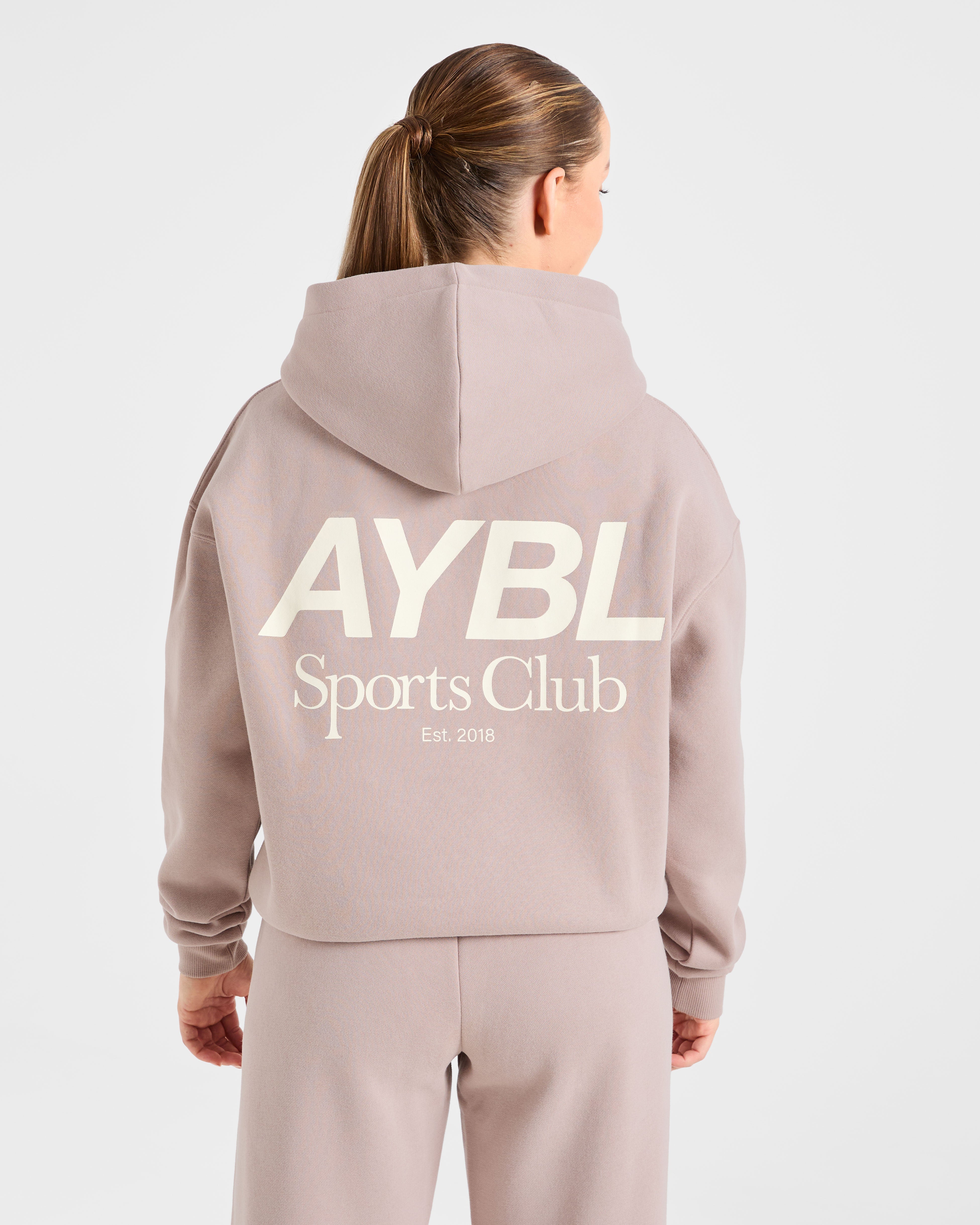 AYBL Sports Club Oversized Hoodie - Mink Roze