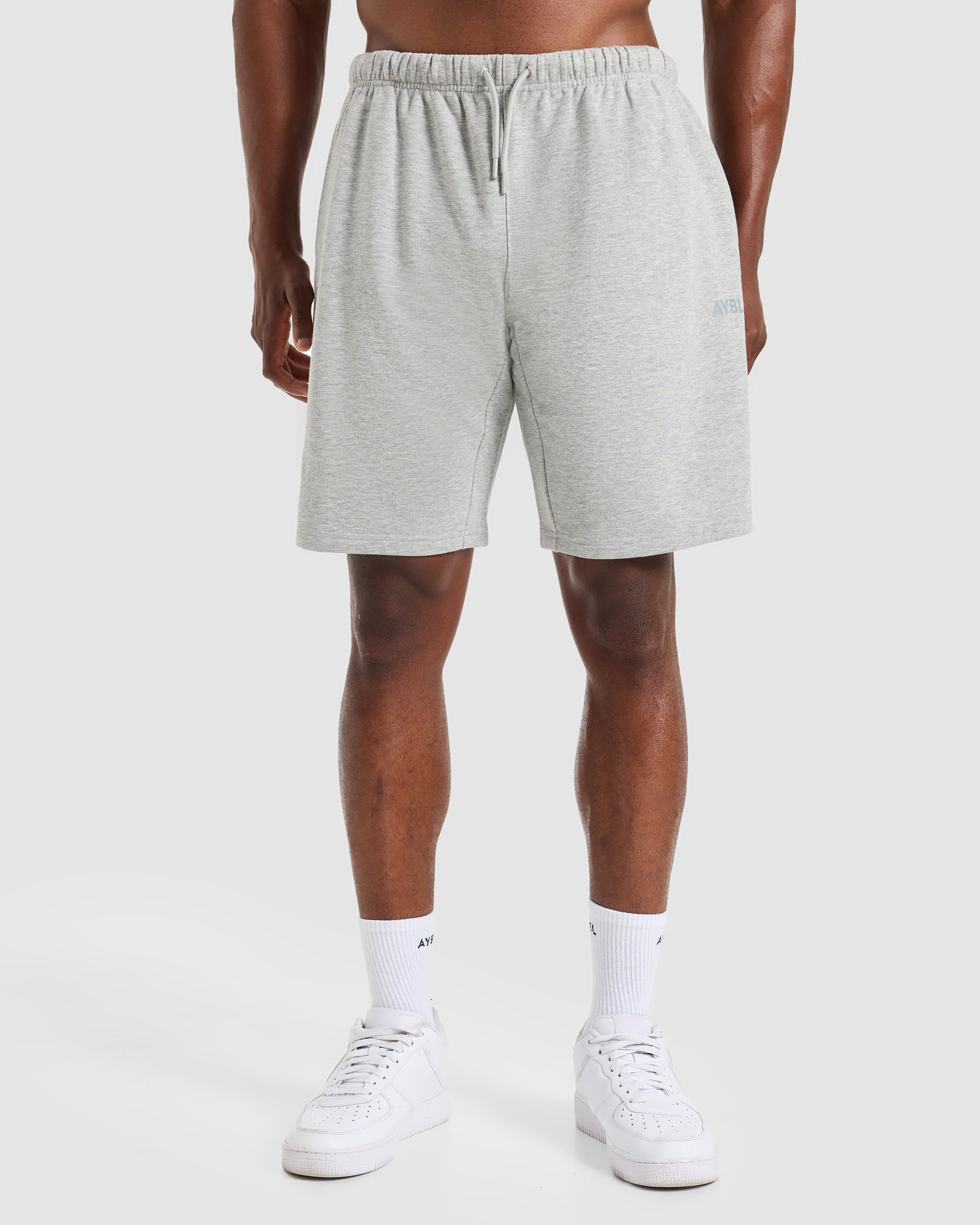 Craft Oversized Shorts - Mid Marl Grijs