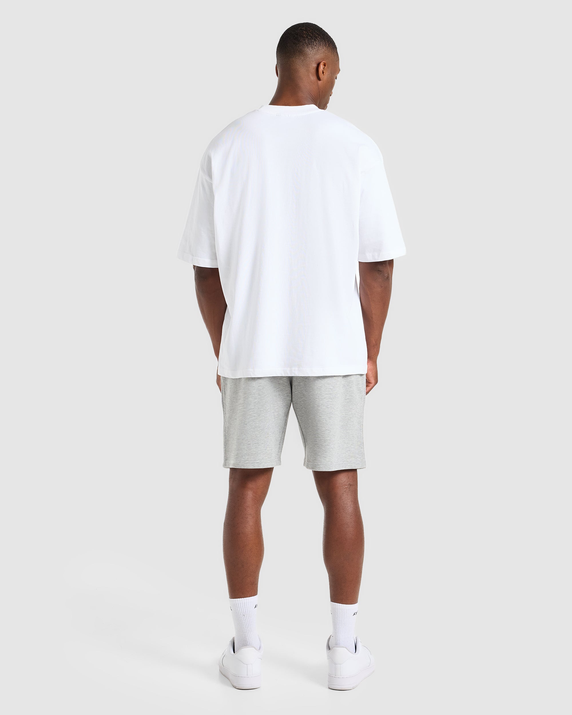 Craft Oversized Shorts - Mid Marl Grijs