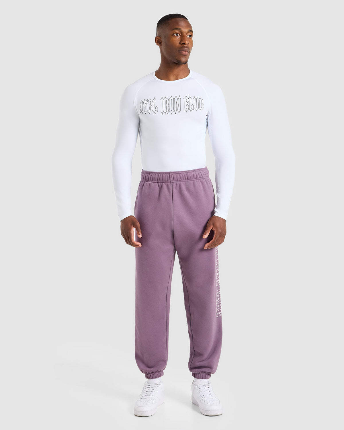 AYBL Iron Club Oversized Joggers - Midnight Paars