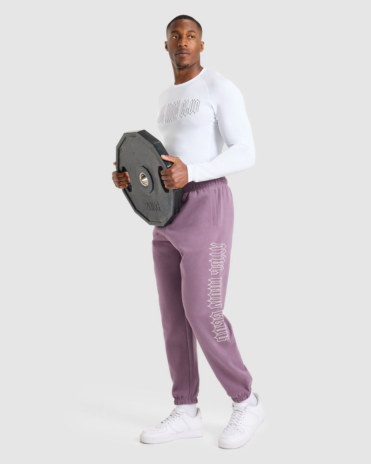 AYBL Iron Club Oversized Joggers - Midnight Paars