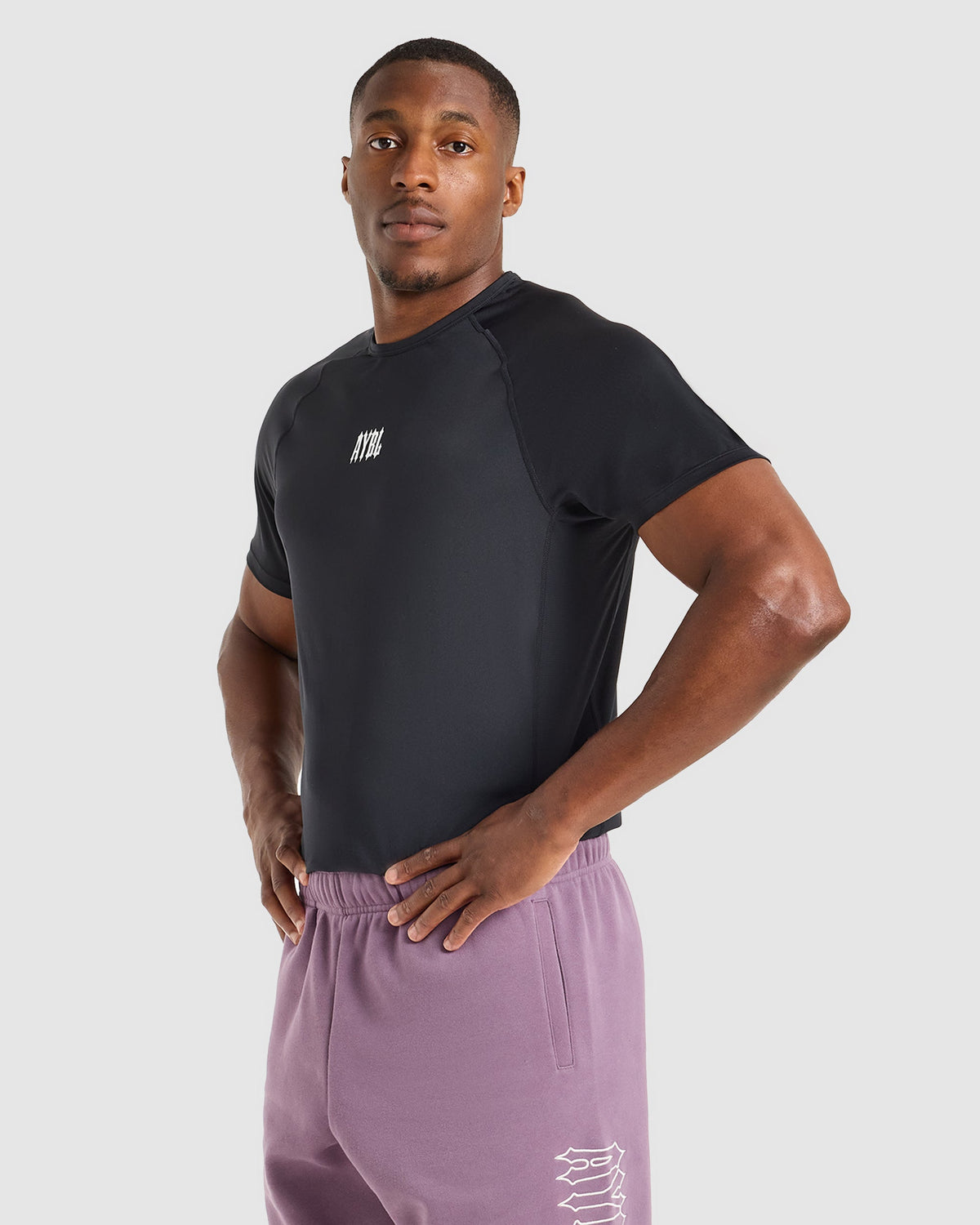 AYBL Iron Club Compression Relaxed T Shirt - Zwart