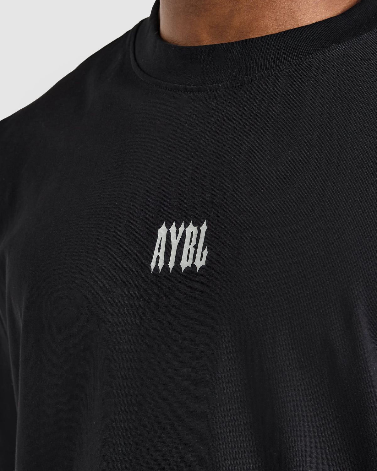 AYBL Iron Club Graphic Oversized T Shirt - Zwart