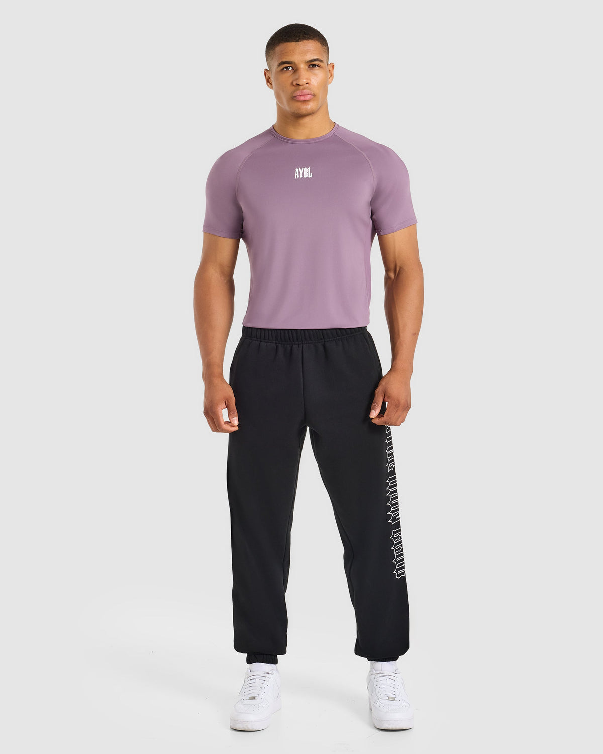 AYBL Iron Club Compression Relaxed T Shirt - Midnight Paars