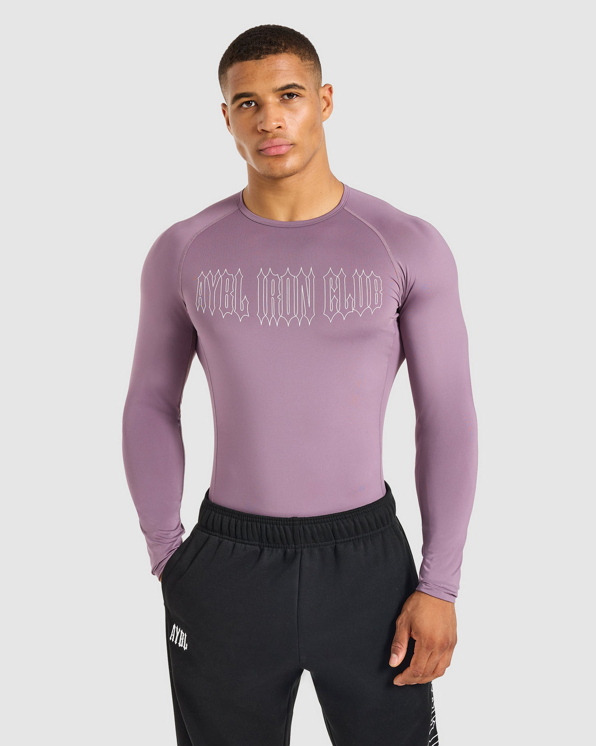 AYBL Iron Club Compression Long Sleeve - Midnight Paars