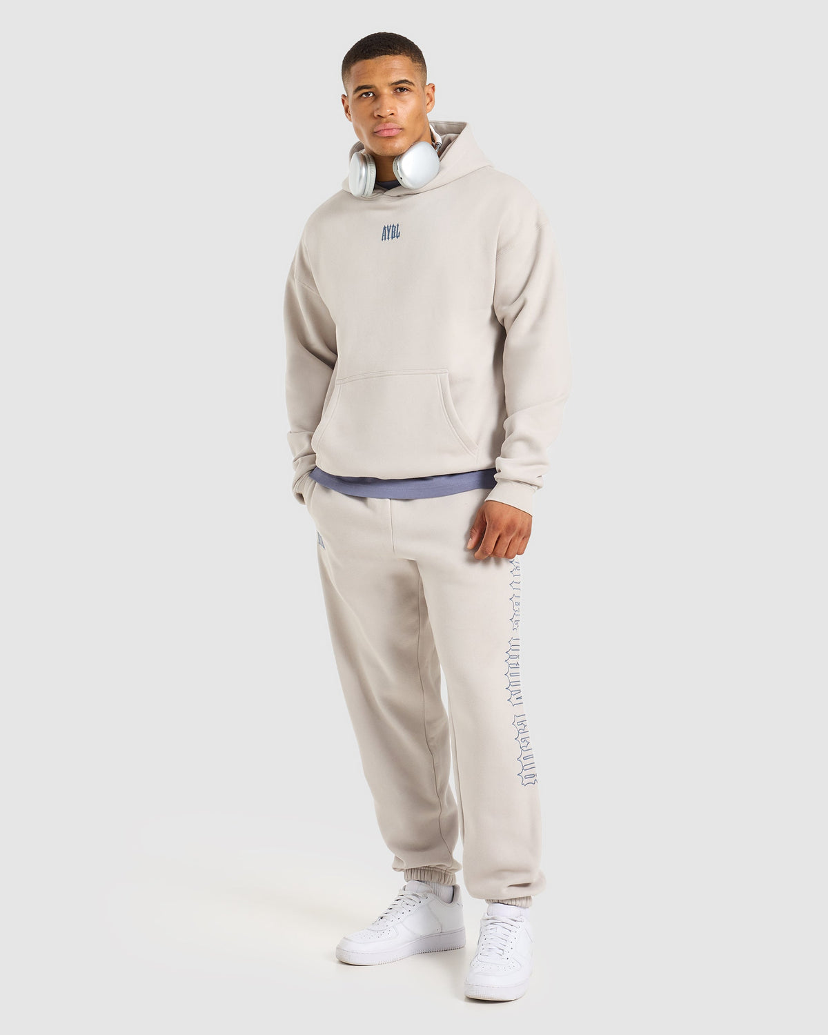 AYBL Iron Club Oversized Joggers - Cloud Grijs