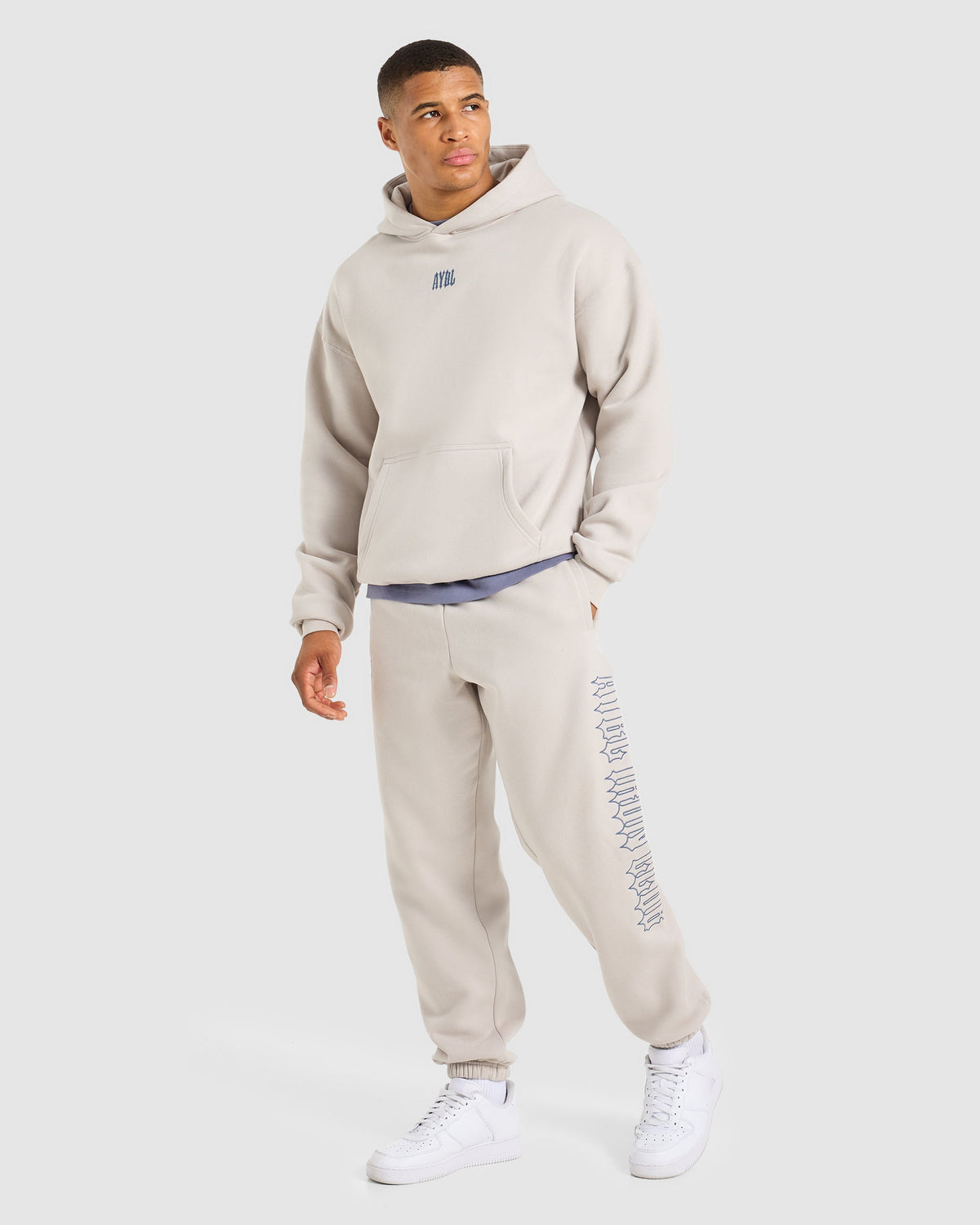 AYBL Iron Club Oversized Joggers - Cloud Grijs